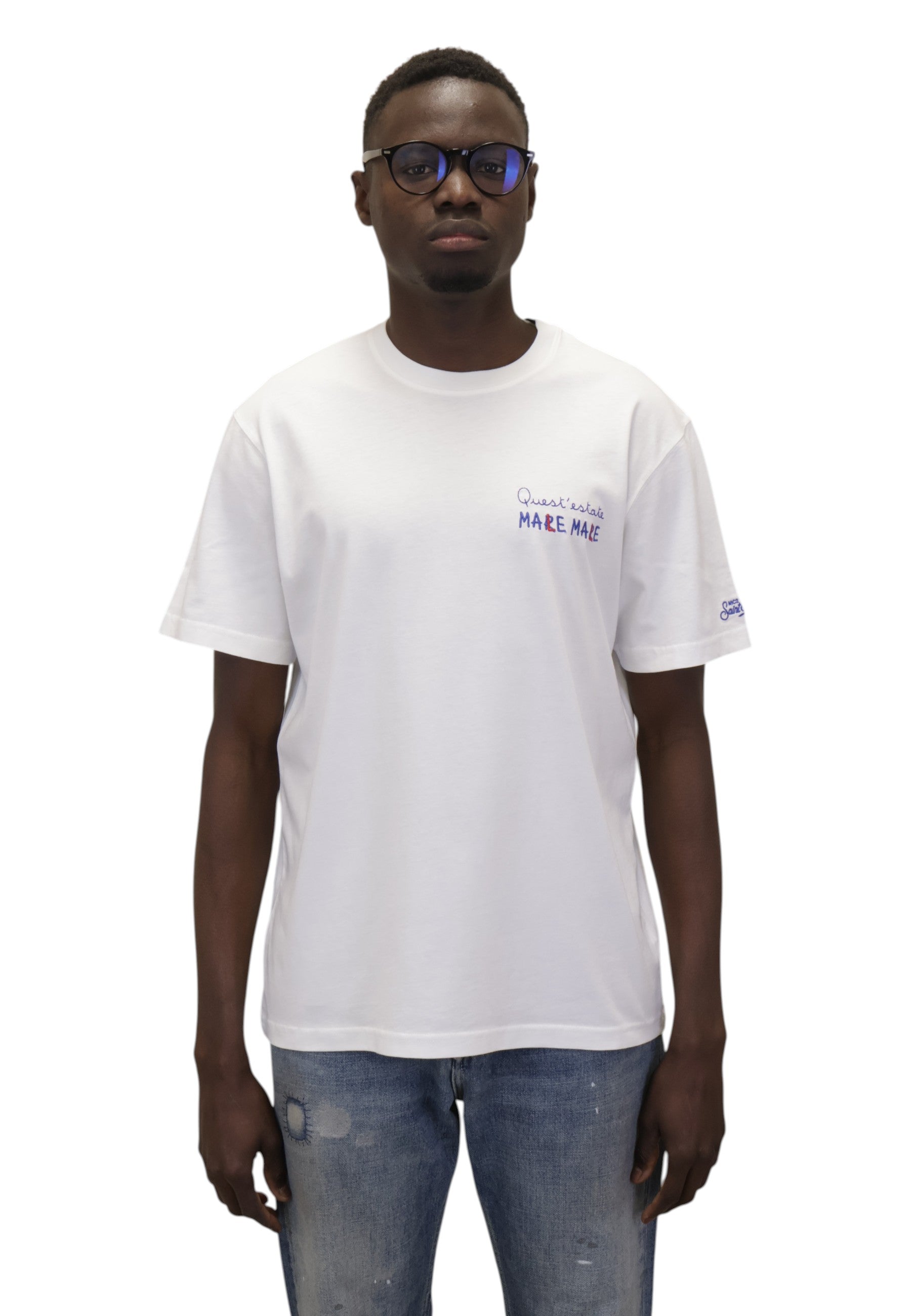 T-SHIRT Bianco Mc2 Saint Barth
