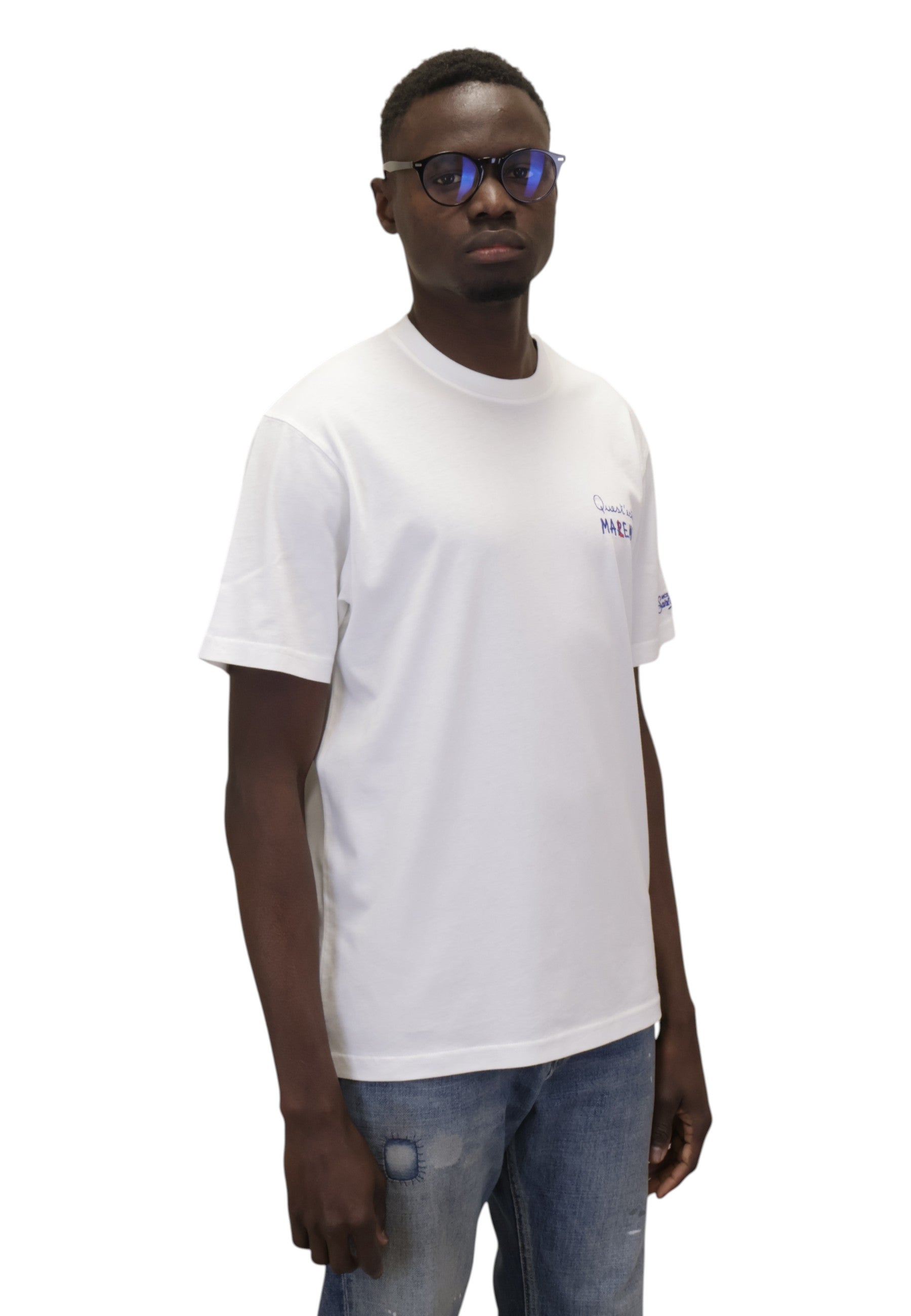 T-SHIRT Bianco Mc2 Saint Barth