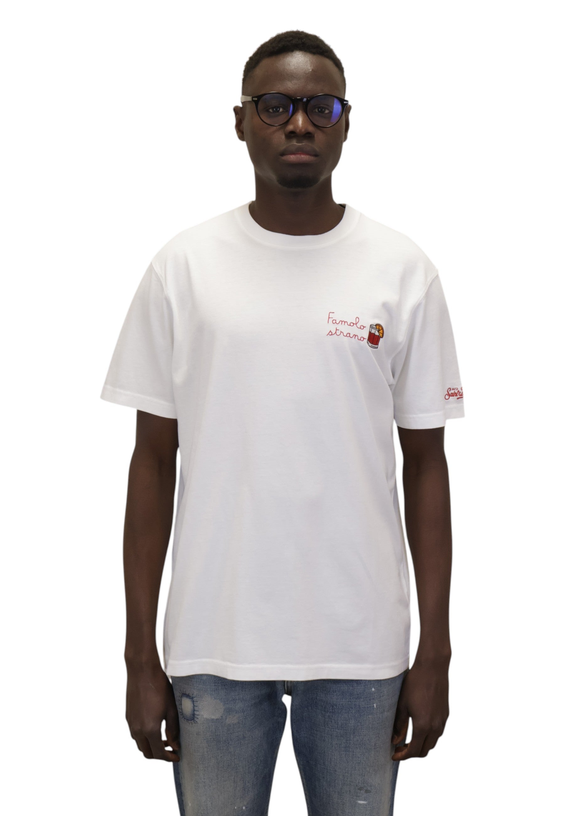 T-SHIRT Bianco Mc2 Saint Barth
