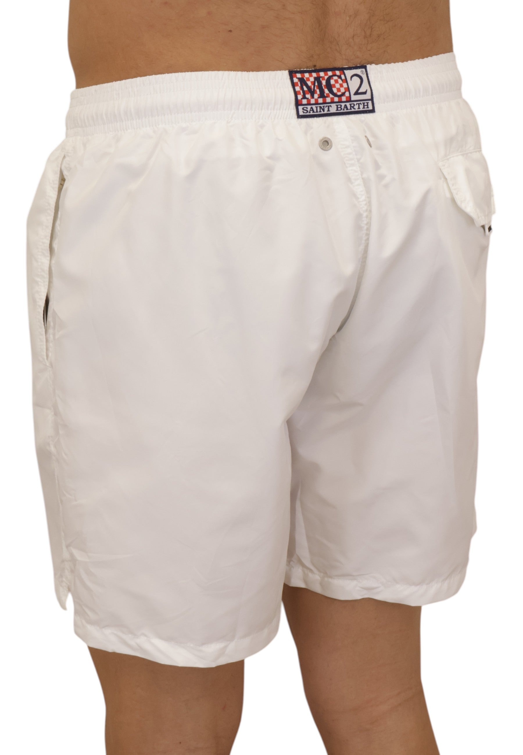 BOXER MARE Bianco Mc2 Saint Barth
