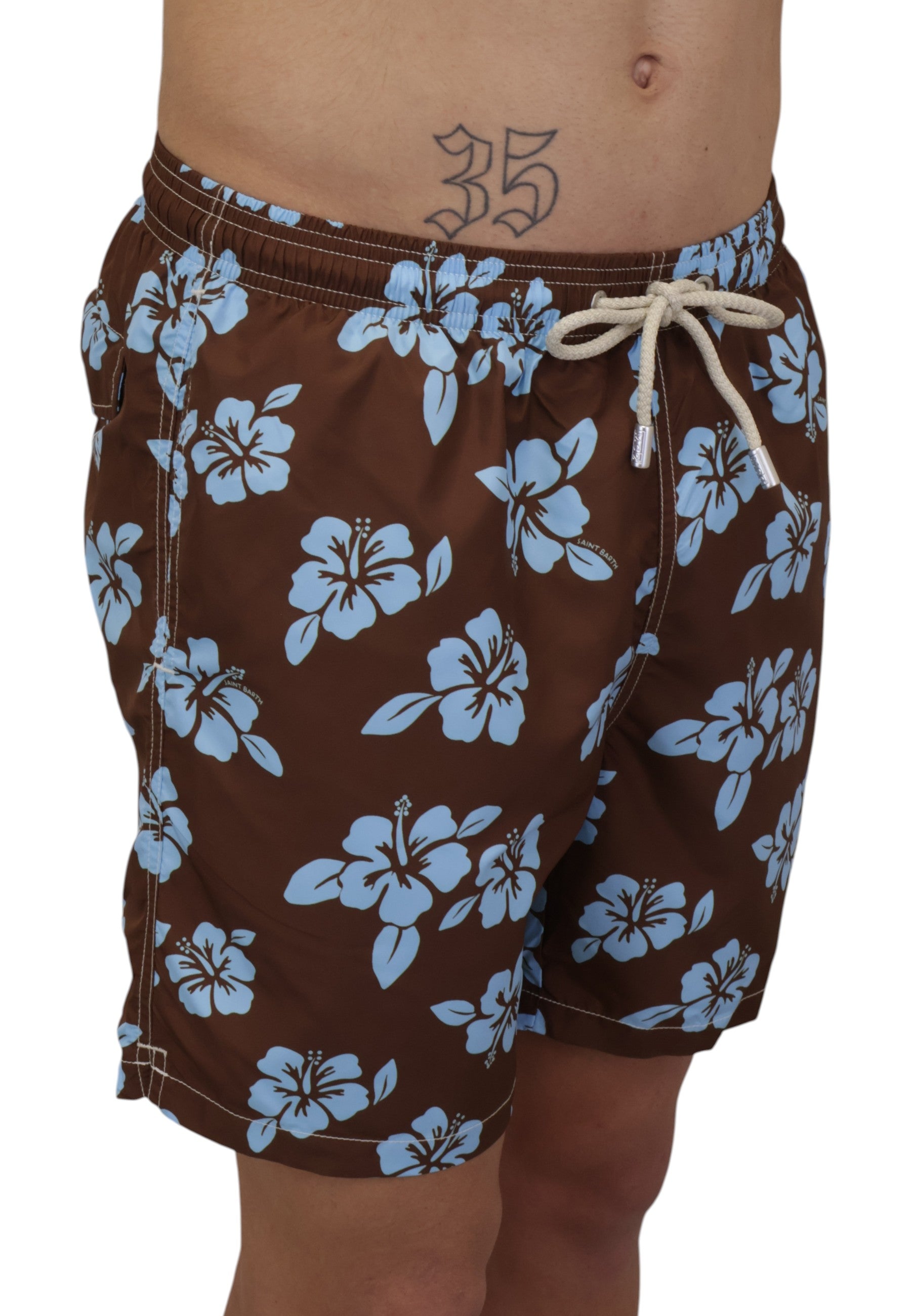 BOXER MARE Marrone Mc2 Saint Barth