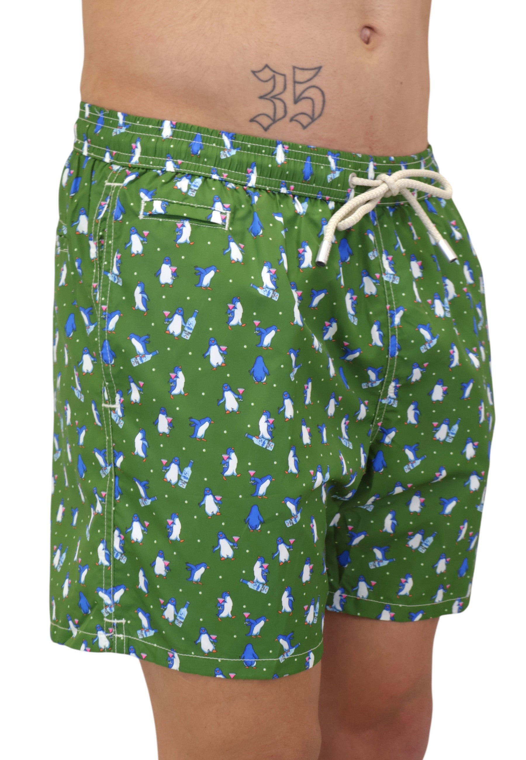 BOXER MARE Verde Mc2 Saint Barth