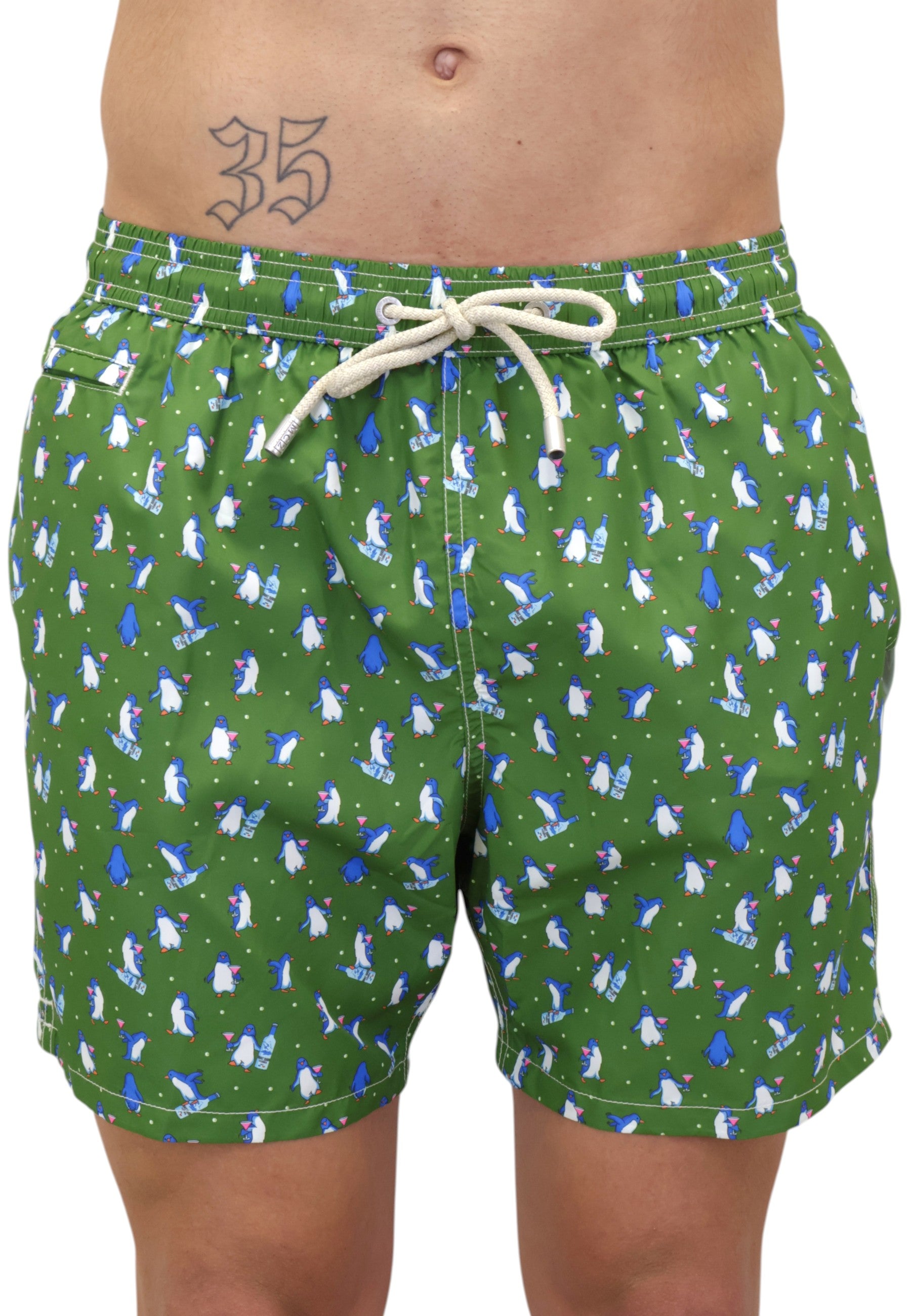 BOXER MARE Verde Mc2 Saint Barth