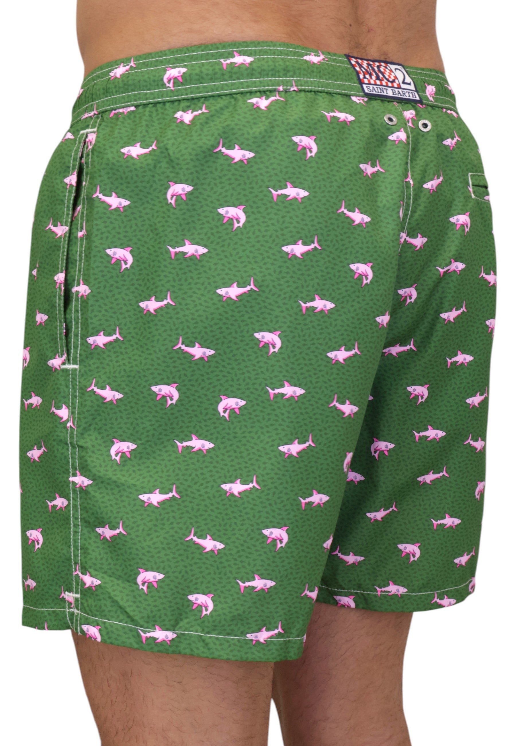 BOXER MARE Verde Mc2 Saint Barth