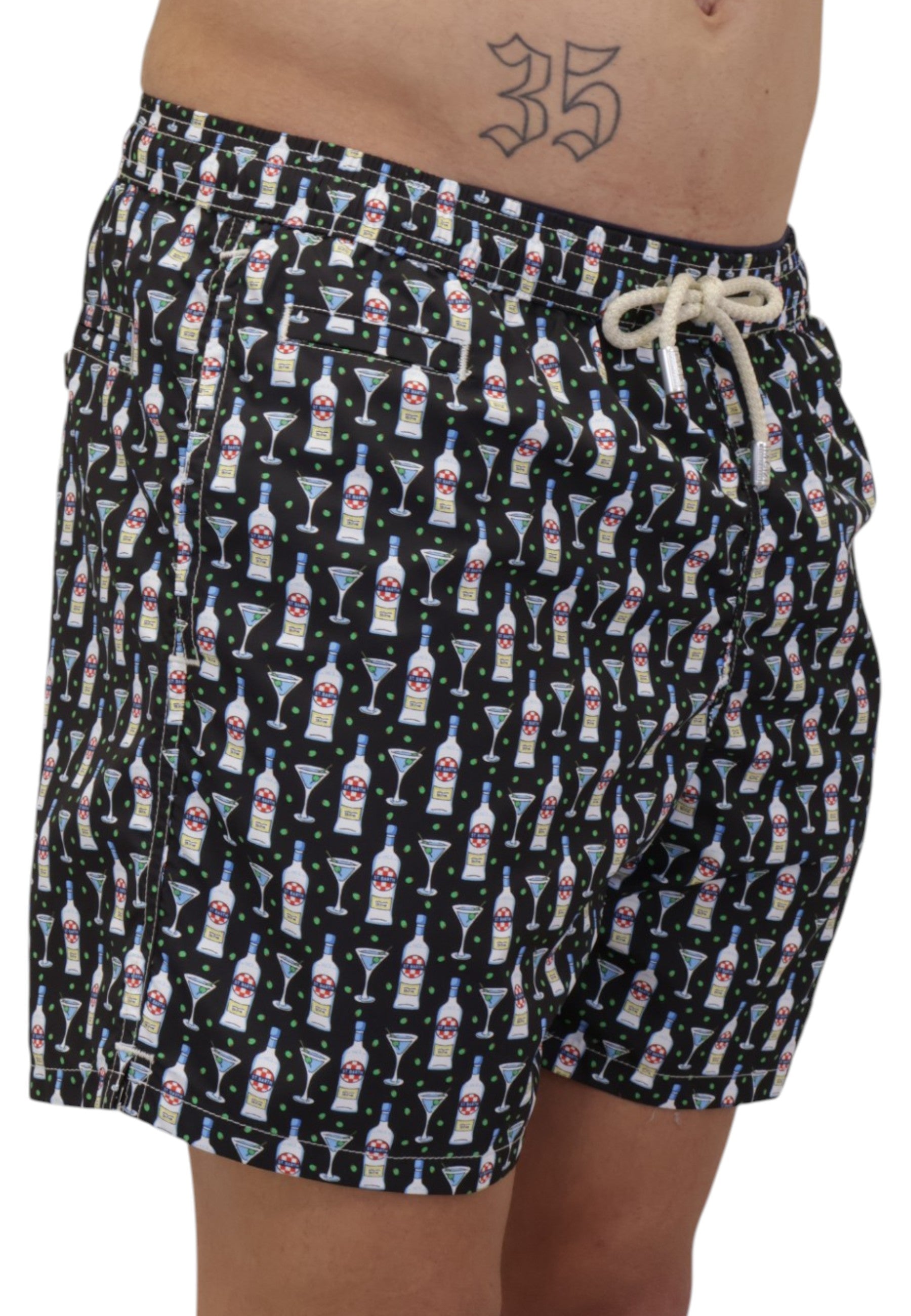 BOXER MARE Nero Mc2 Saint Barth