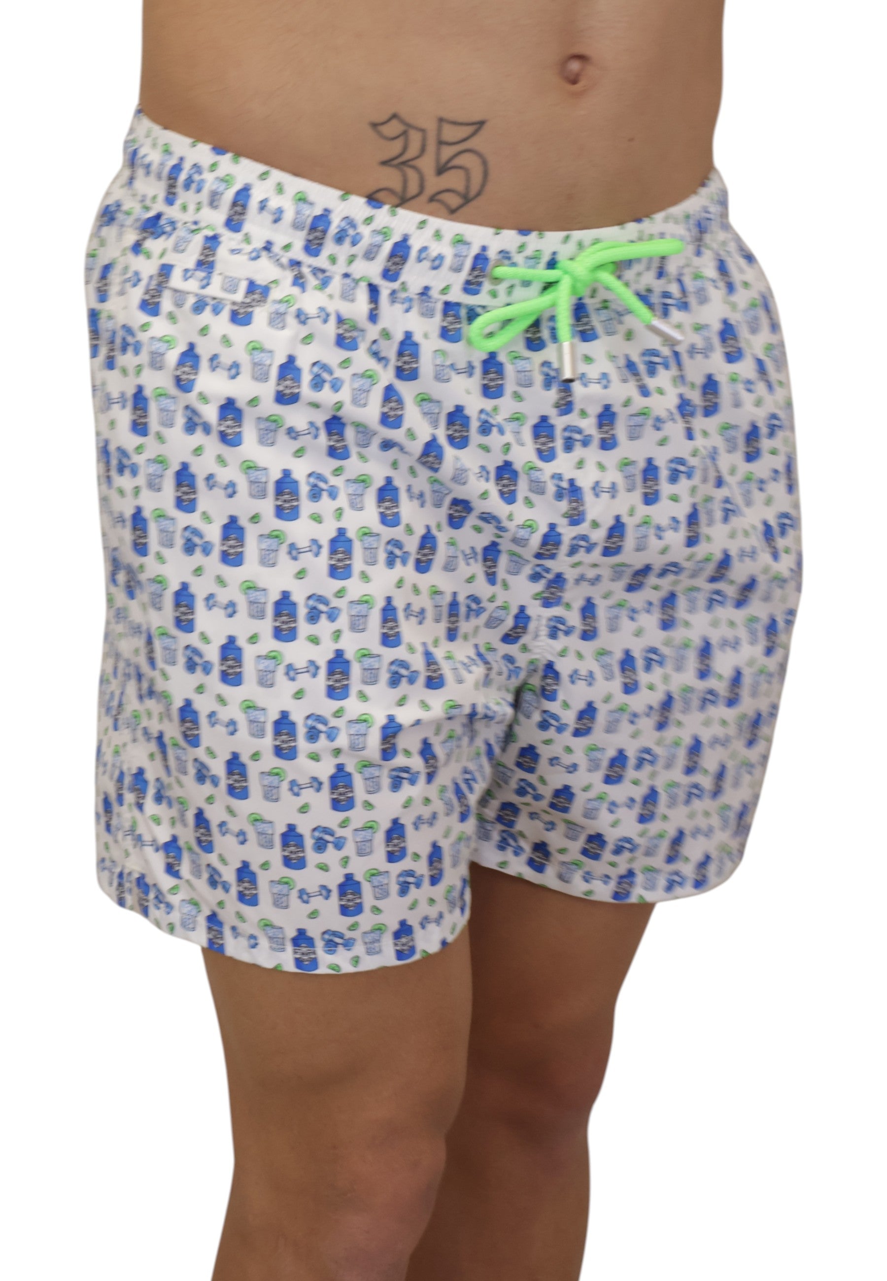 BOXER MARE Bianco Mc2 Saint Barth