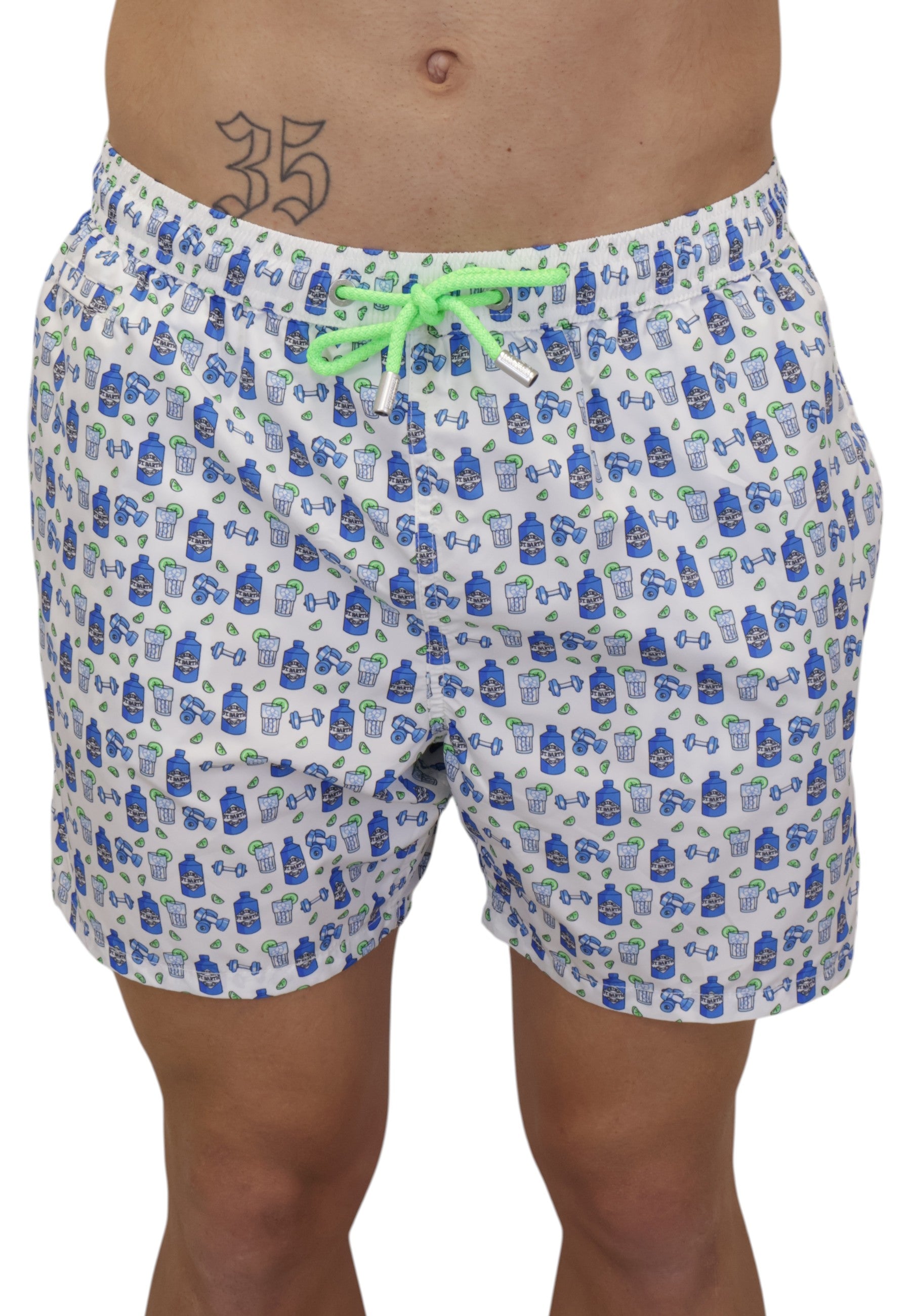 BOXER MARE Bianco Mc2 Saint Barth