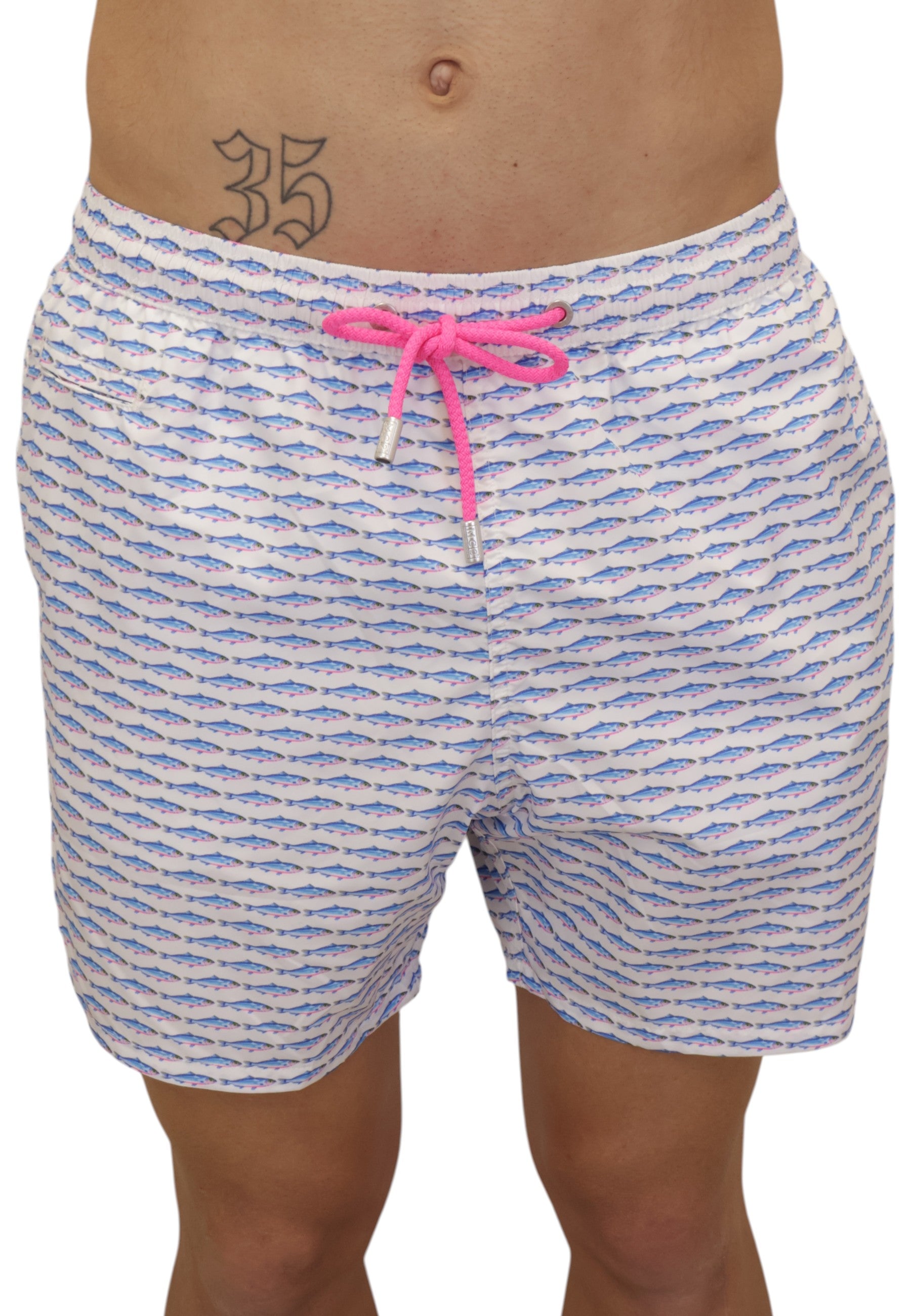 BOXER MARE Bianco Mc2 Saint Barth