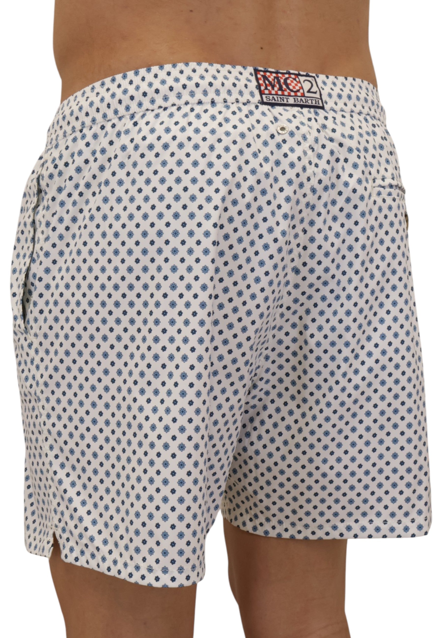BOXER MARE Bianco Mc2 Saint Barth