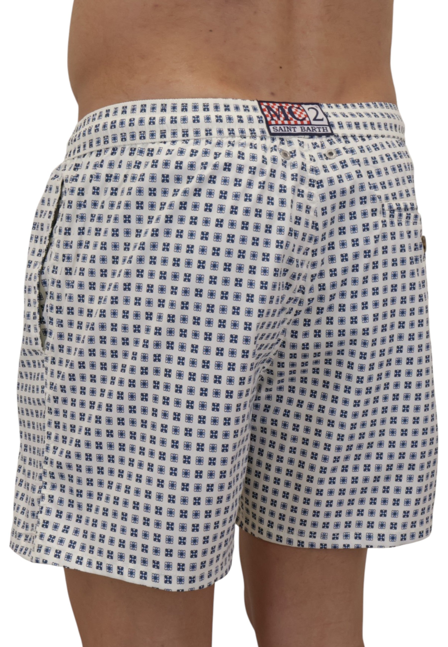 BOXER MARE Bianco Mc2 Saint Barth