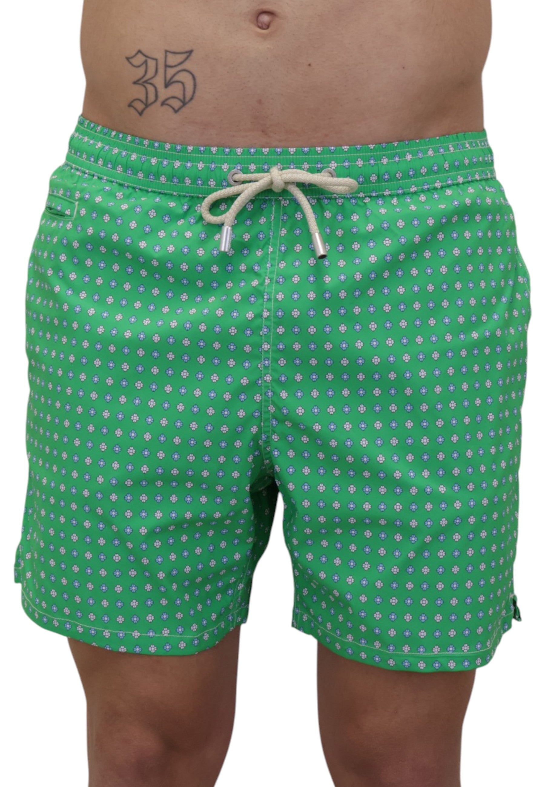 BOXER MARE Verde Mc2 Saint Barth