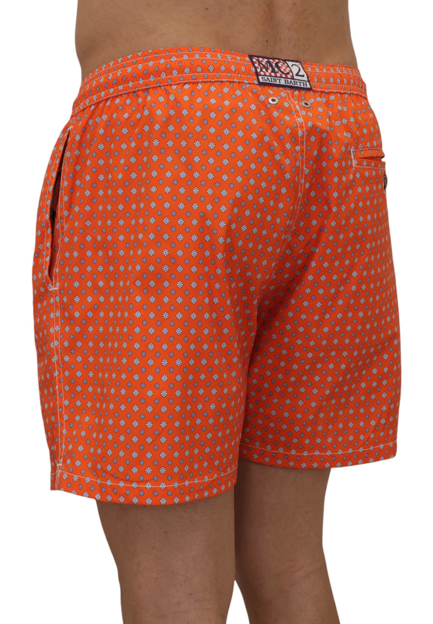 BOXER MARE Arancione Mc2 Saint Barth