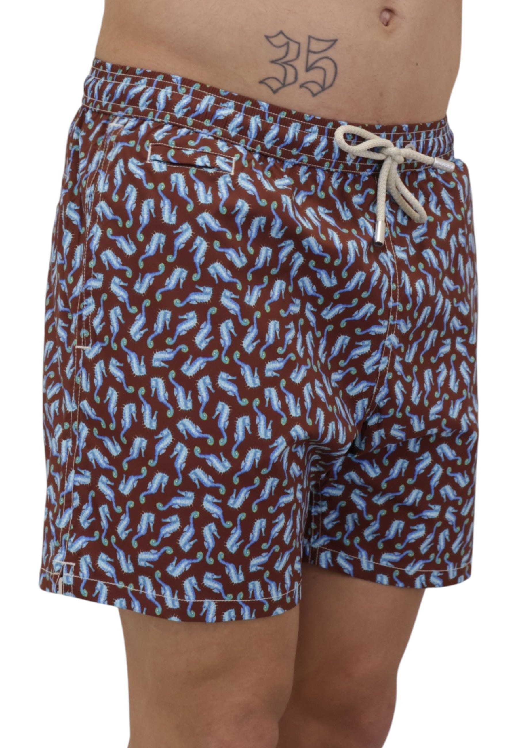 BOXER MARE Marrone Mc2 Saint Barth