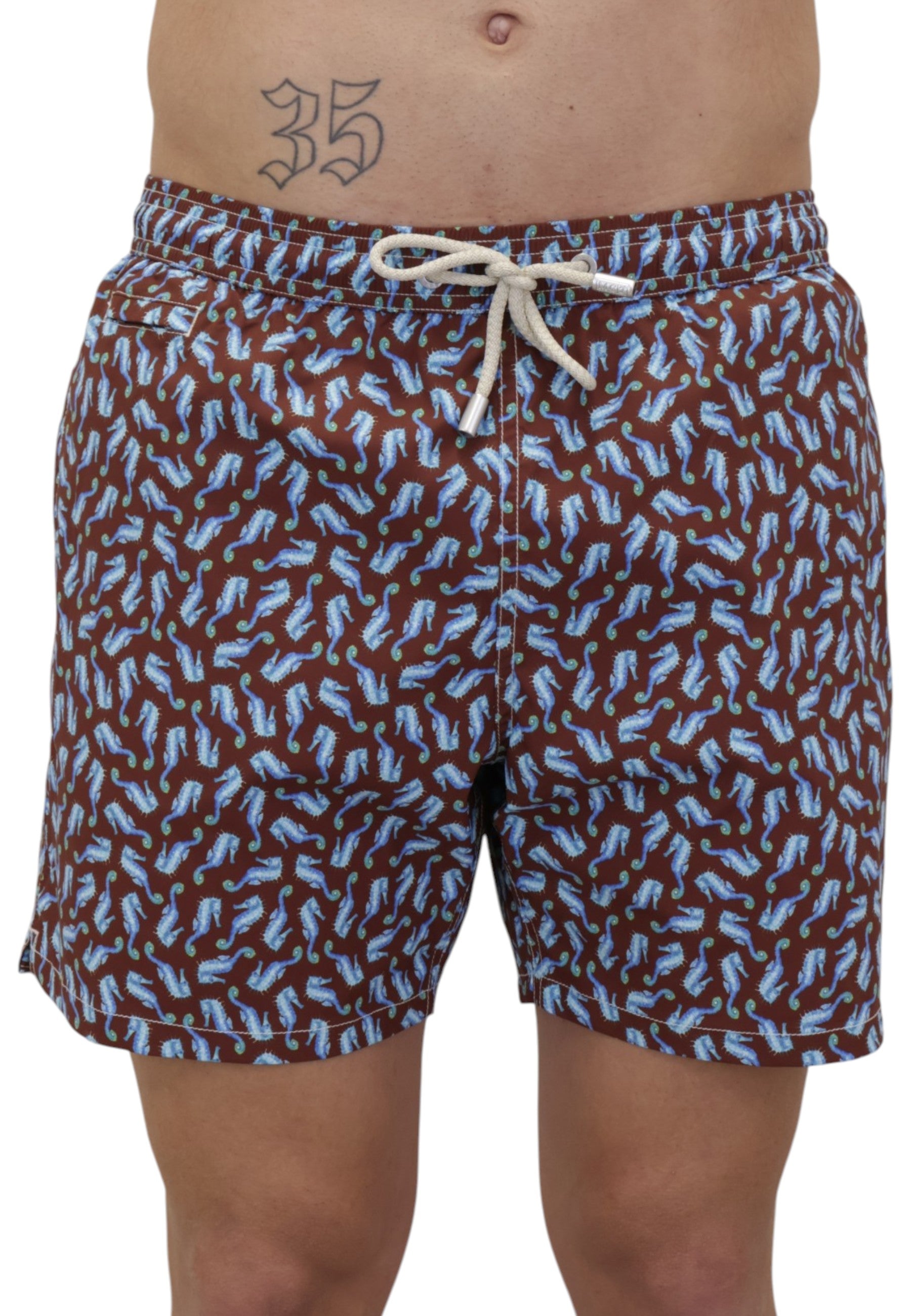 BOXER MARE Marrone Mc2 Saint Barth