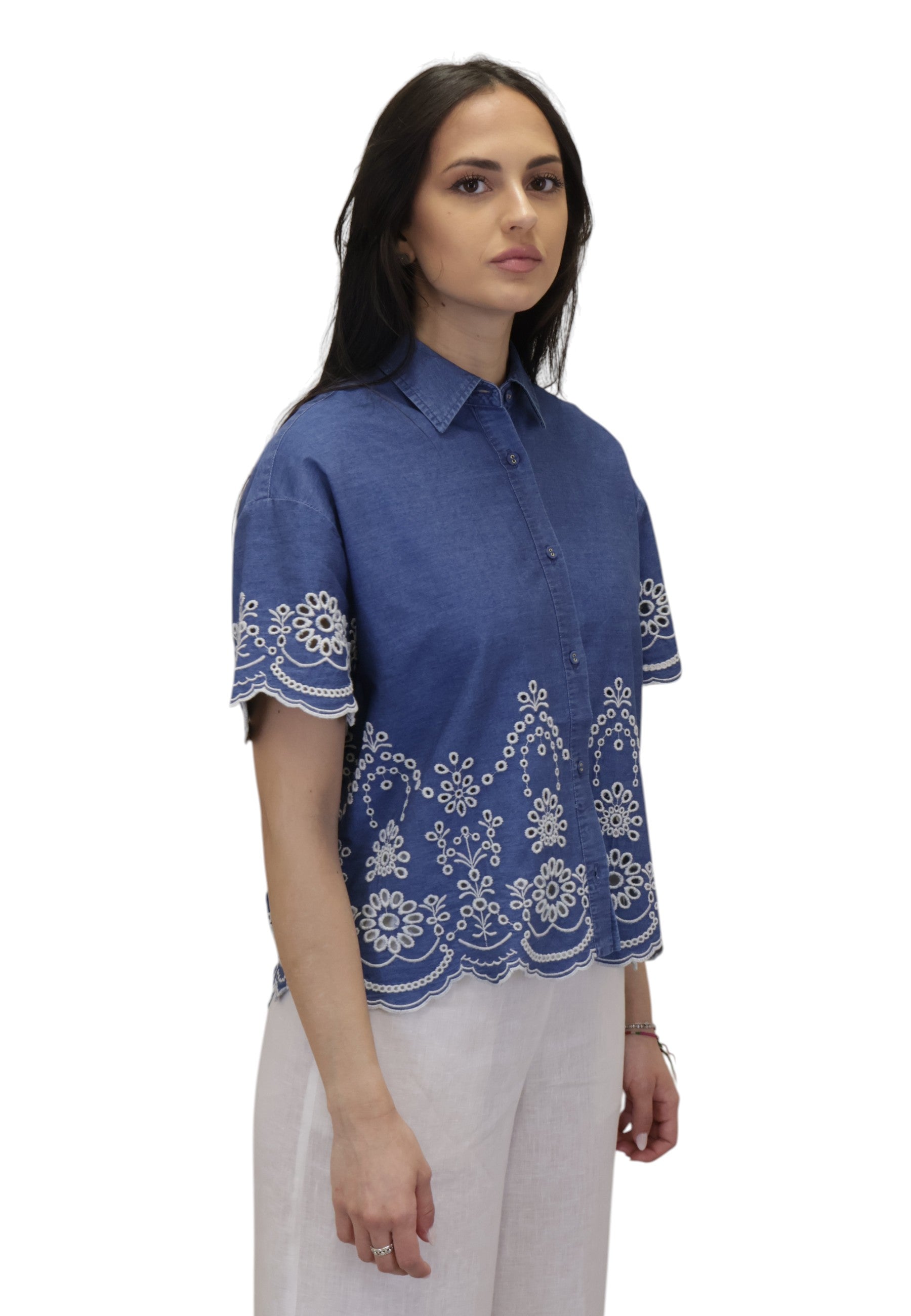 CAMICIE MANICA CORTA Blu Mc2 Saint Barth