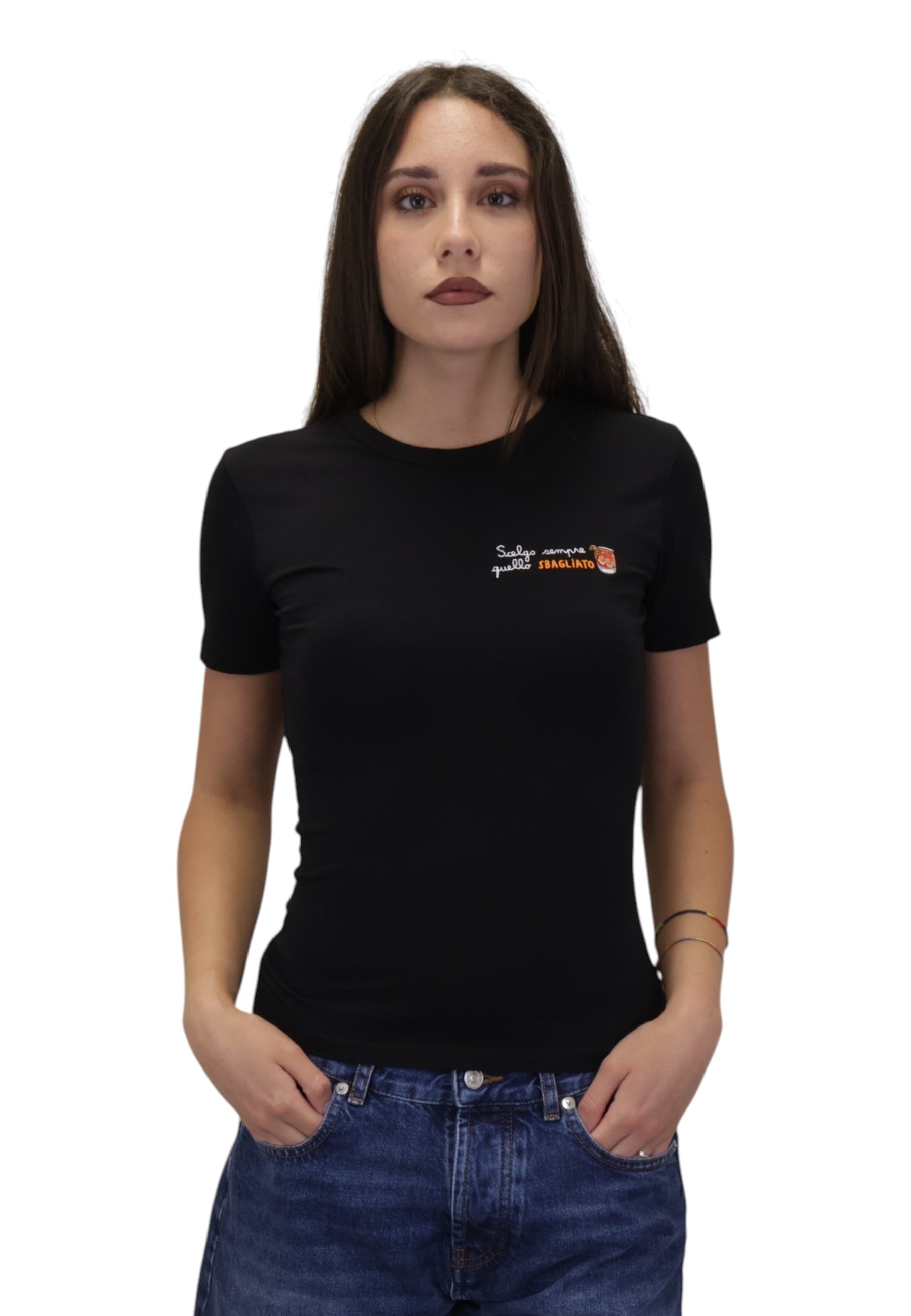 T-SHIRT Nero Mc2 Saint Barth