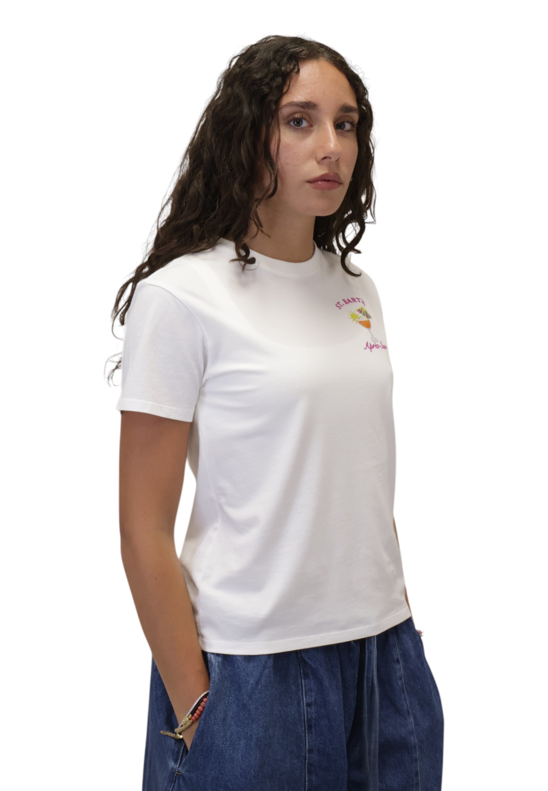 T-SHIRT Bianco Mc2 Saint Barth