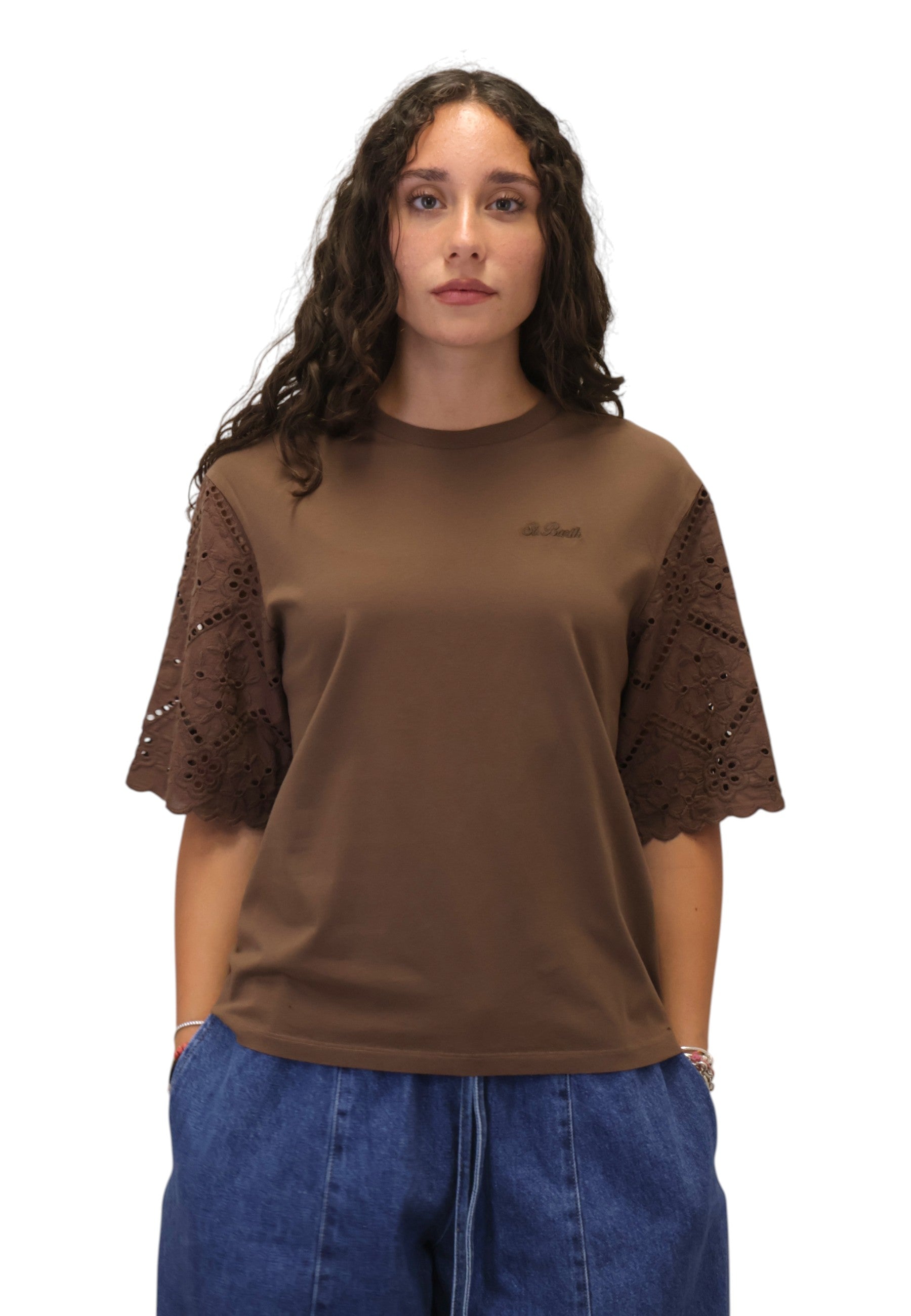T-SHIRT Marrone Mc2 Saint Barth