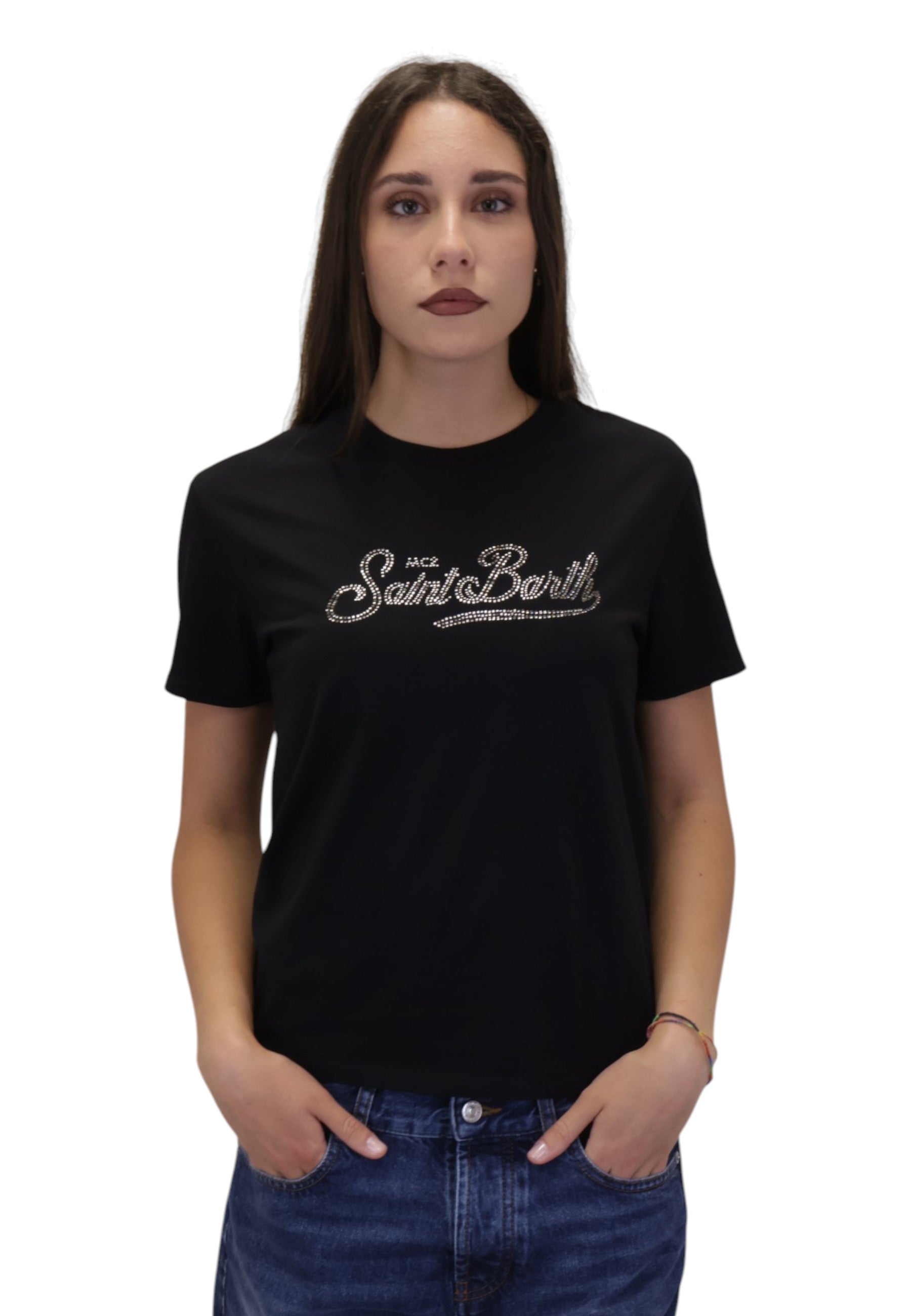 T-SHIRT Nero Mc2 Saint Barth