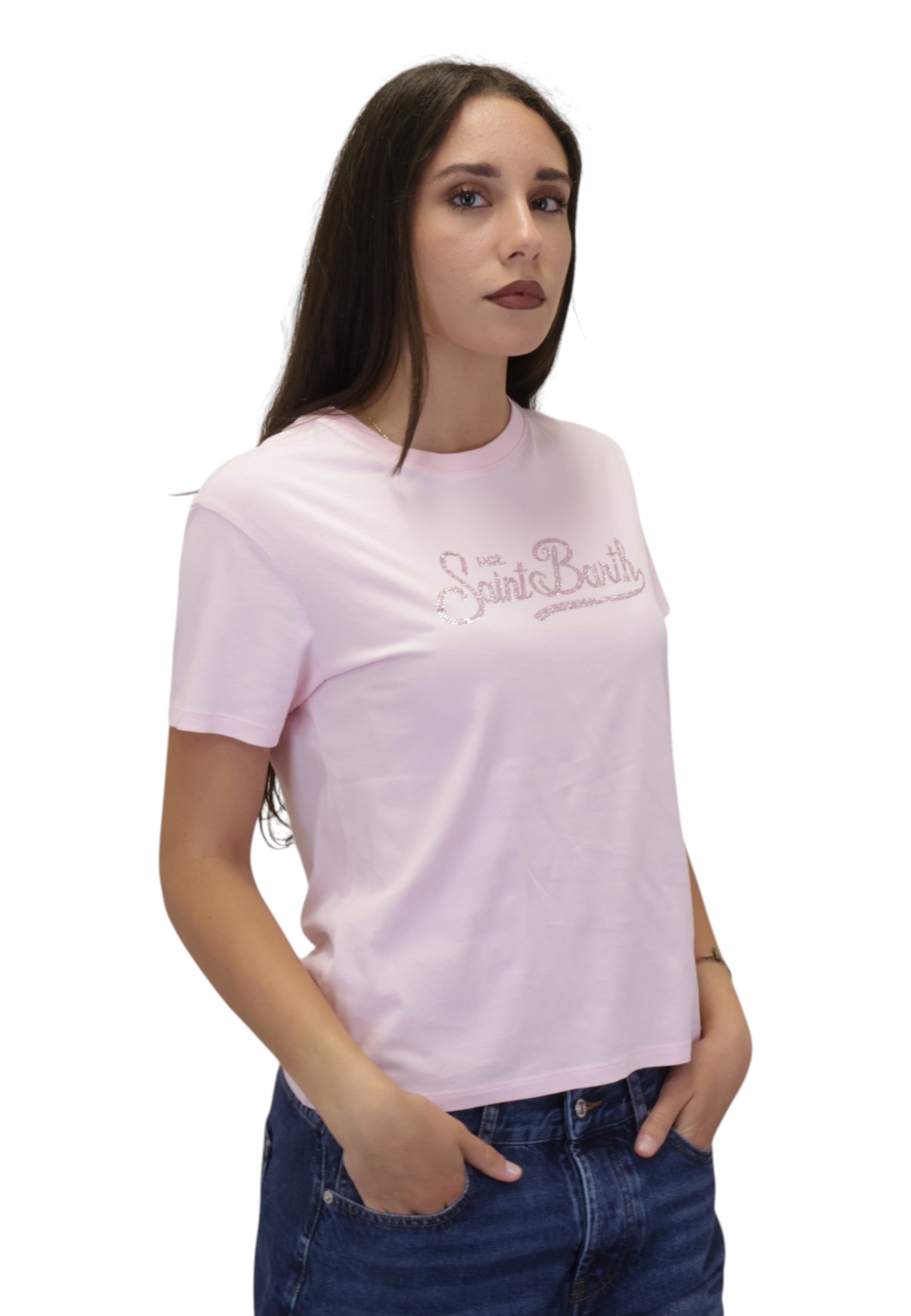 T-SHIRT Rosa Mc2 Saint Barth