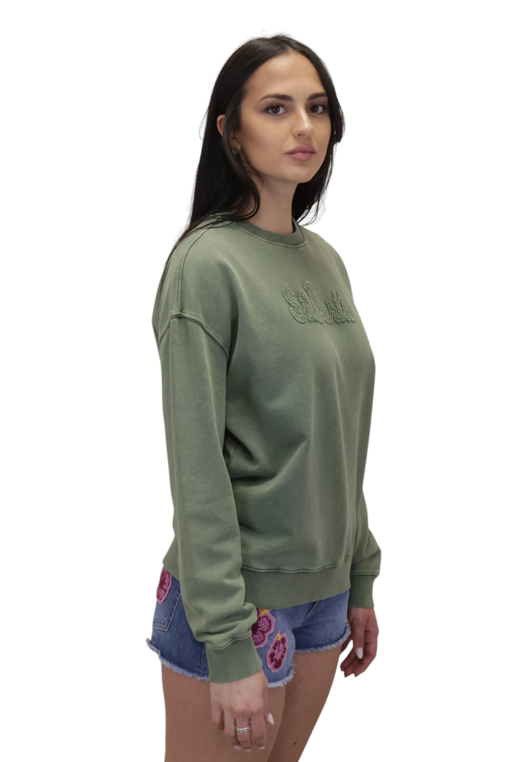 MAGLIE A GIROCOLLO Verde Mc2 Saint Barth