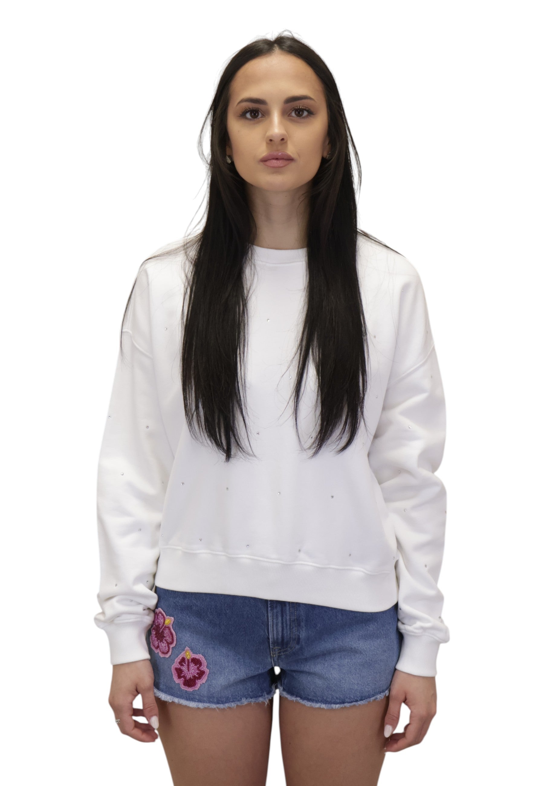 MAGLIE A GIROCOLLO Bianco Mc2 Saint Barth