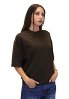 T-SHIRT Marrone Woc