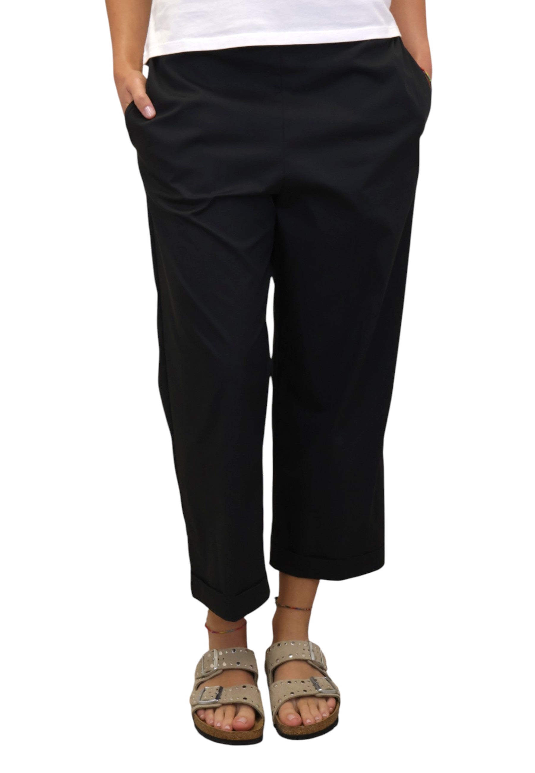 PANTALONI TASCA A FILO Nero Liviana Conti