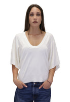 MAGLIE A V Bianco Solotre