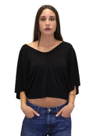 MAGLIE A V Nero Solotre