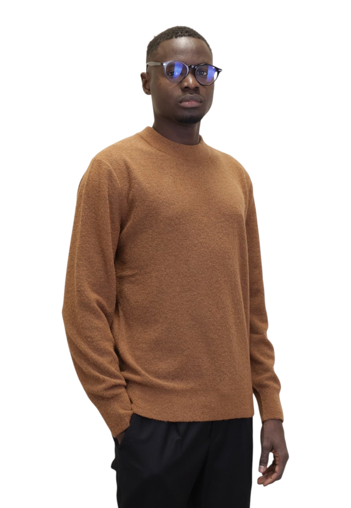MAGLIE A GIROCOLLO Marrone Kangra