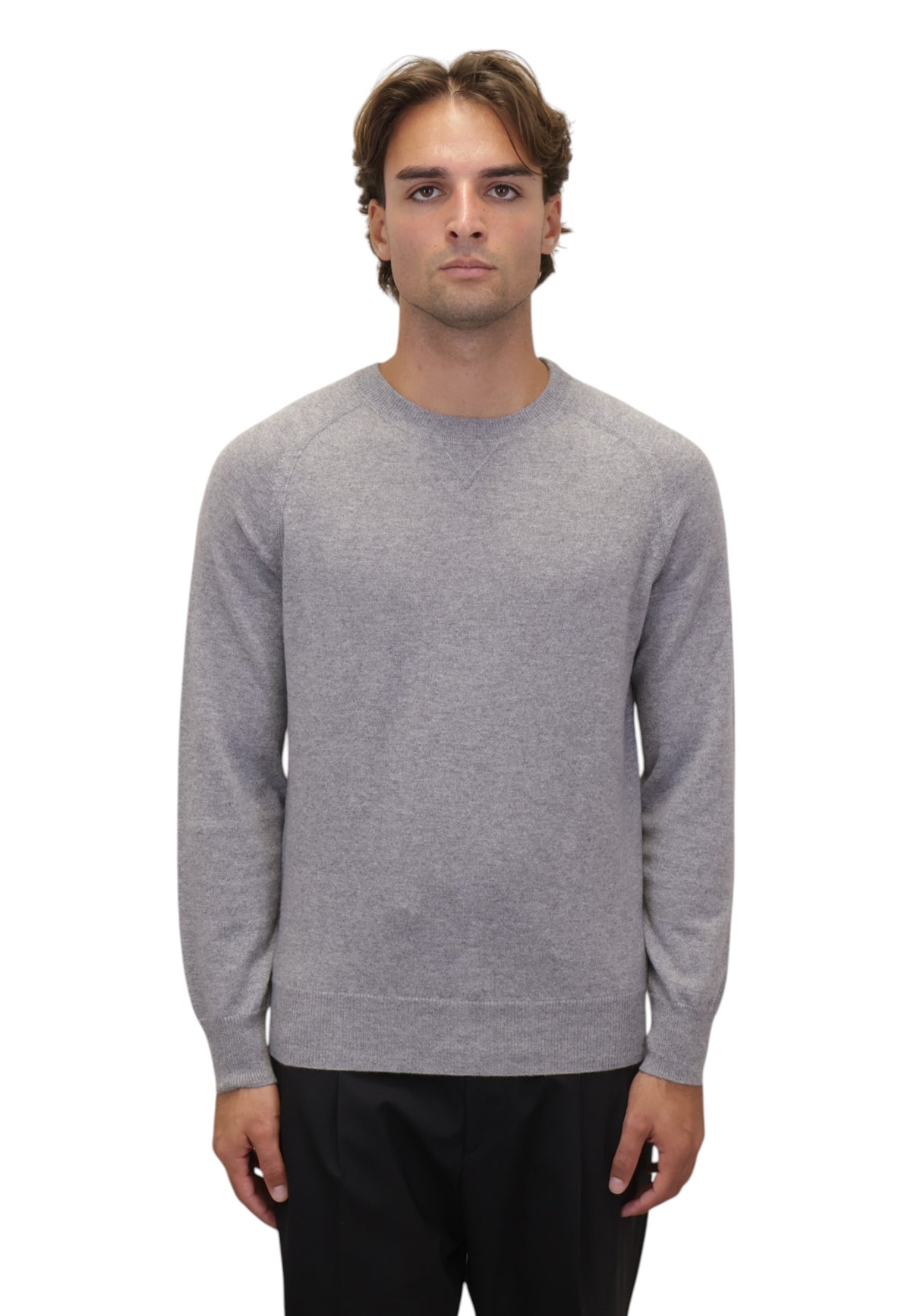 MAGLIE A GIROCOLLO Grigio Kangra
