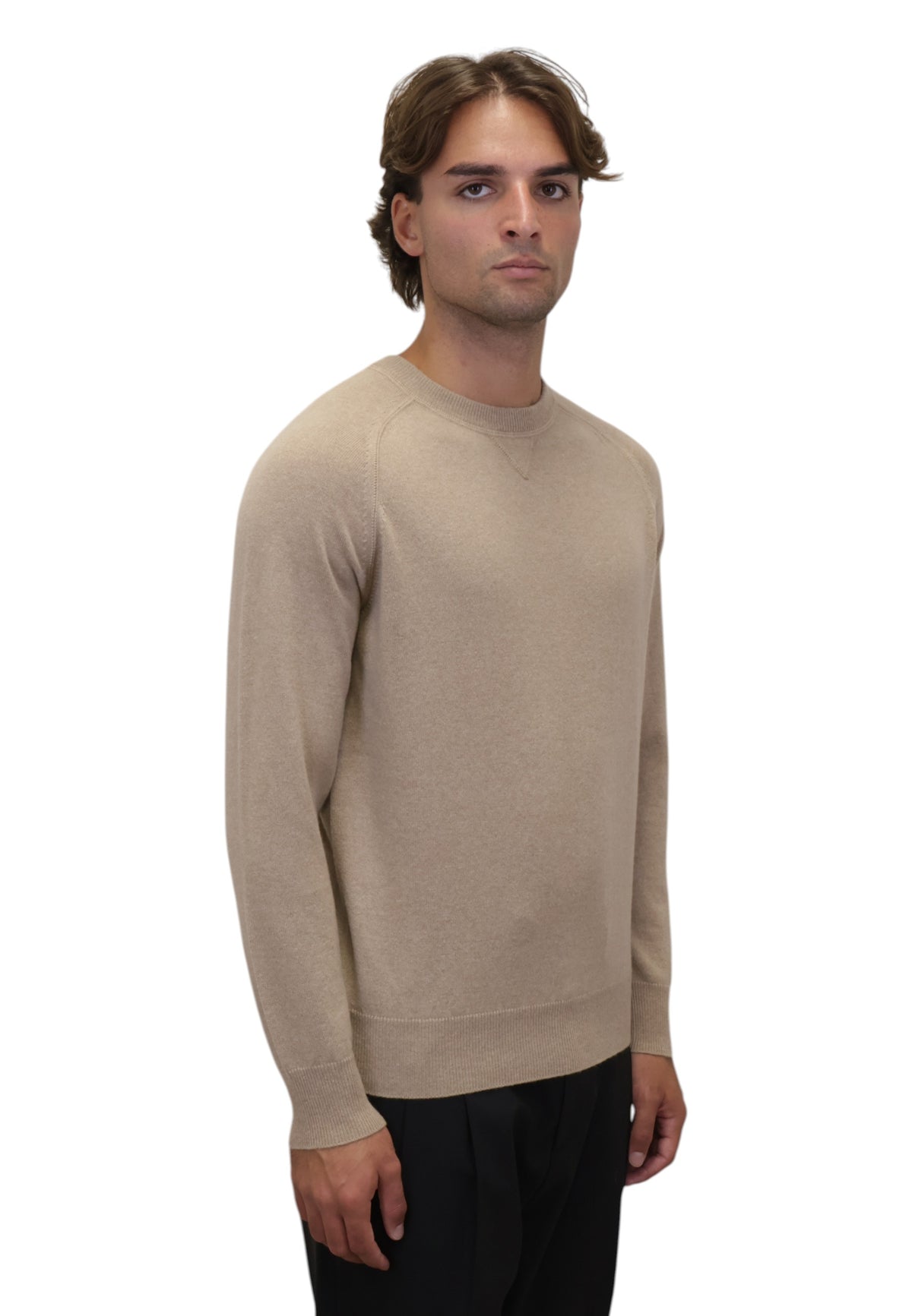 MAGLIE A GIROCOLLO Beige Kangra