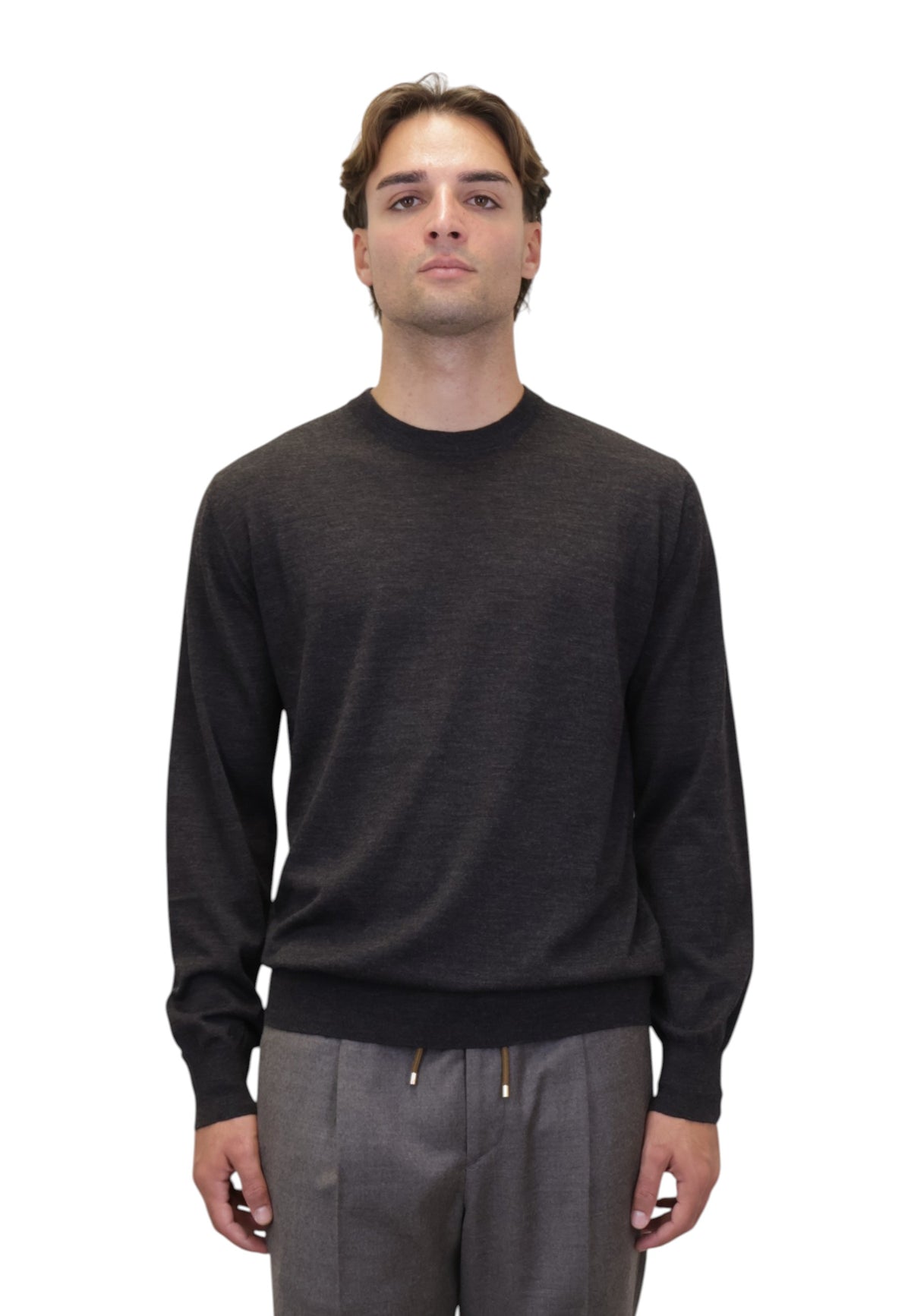 MAGLIE A GIROCOLLO Grigio Kangra