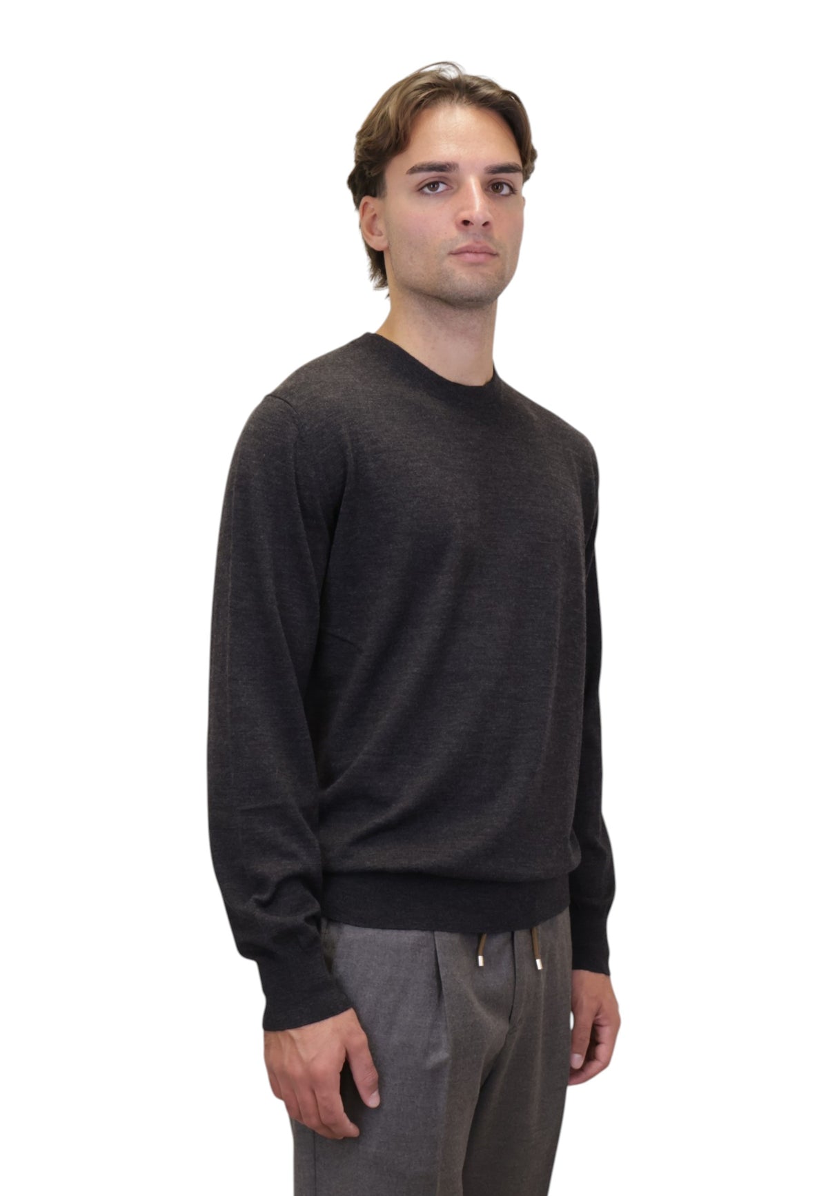 MAGLIE A GIROCOLLO Grigio Kangra