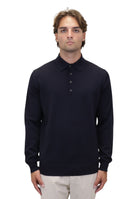 POLO A MANICA LUNGA Blu Kangra