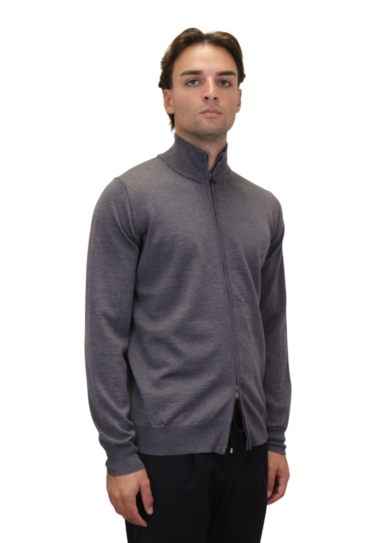 MAGLIE CON ZIP Grigio Kangra