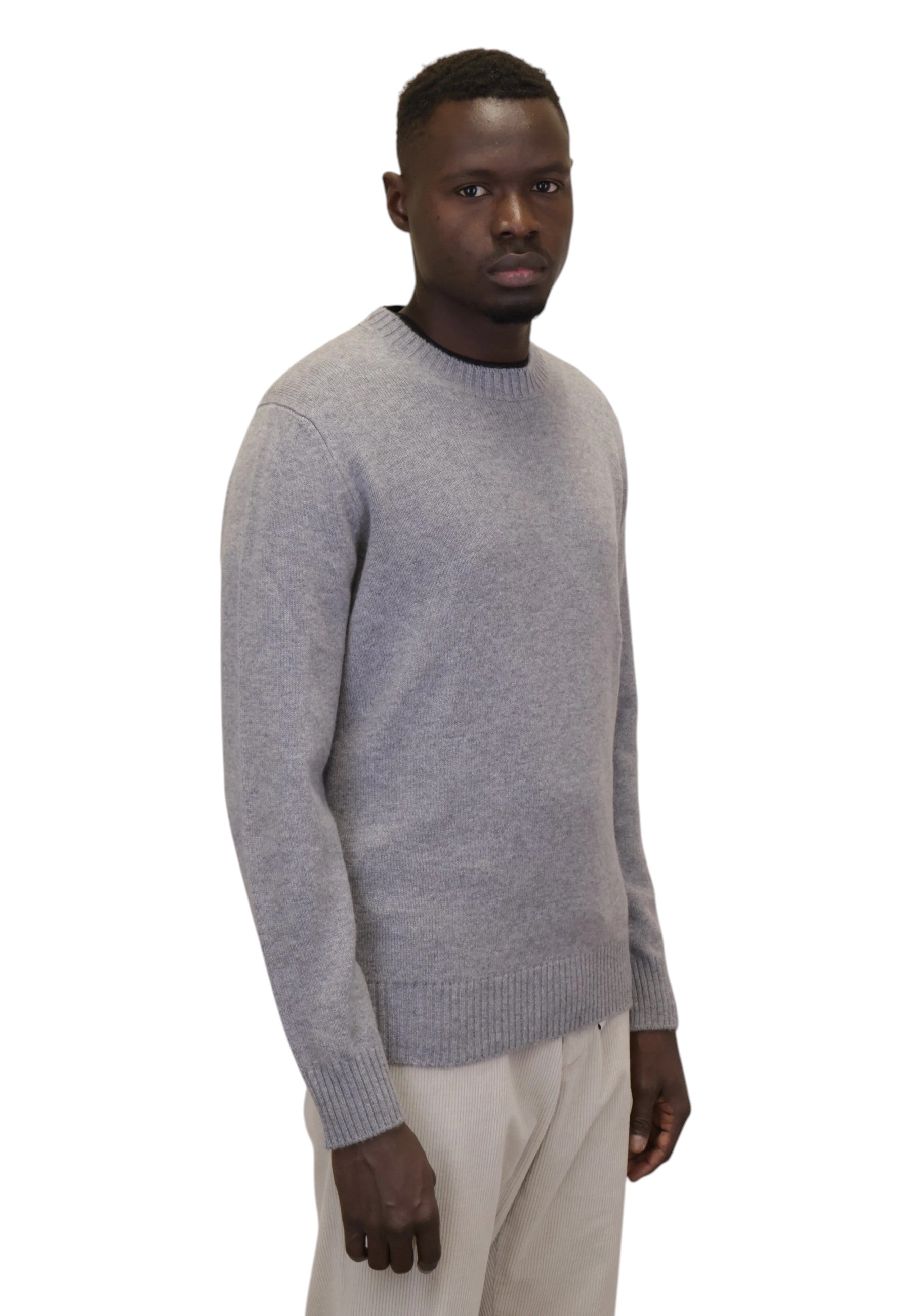 MAGLIE A GIROCOLLO Grigio Kangra
