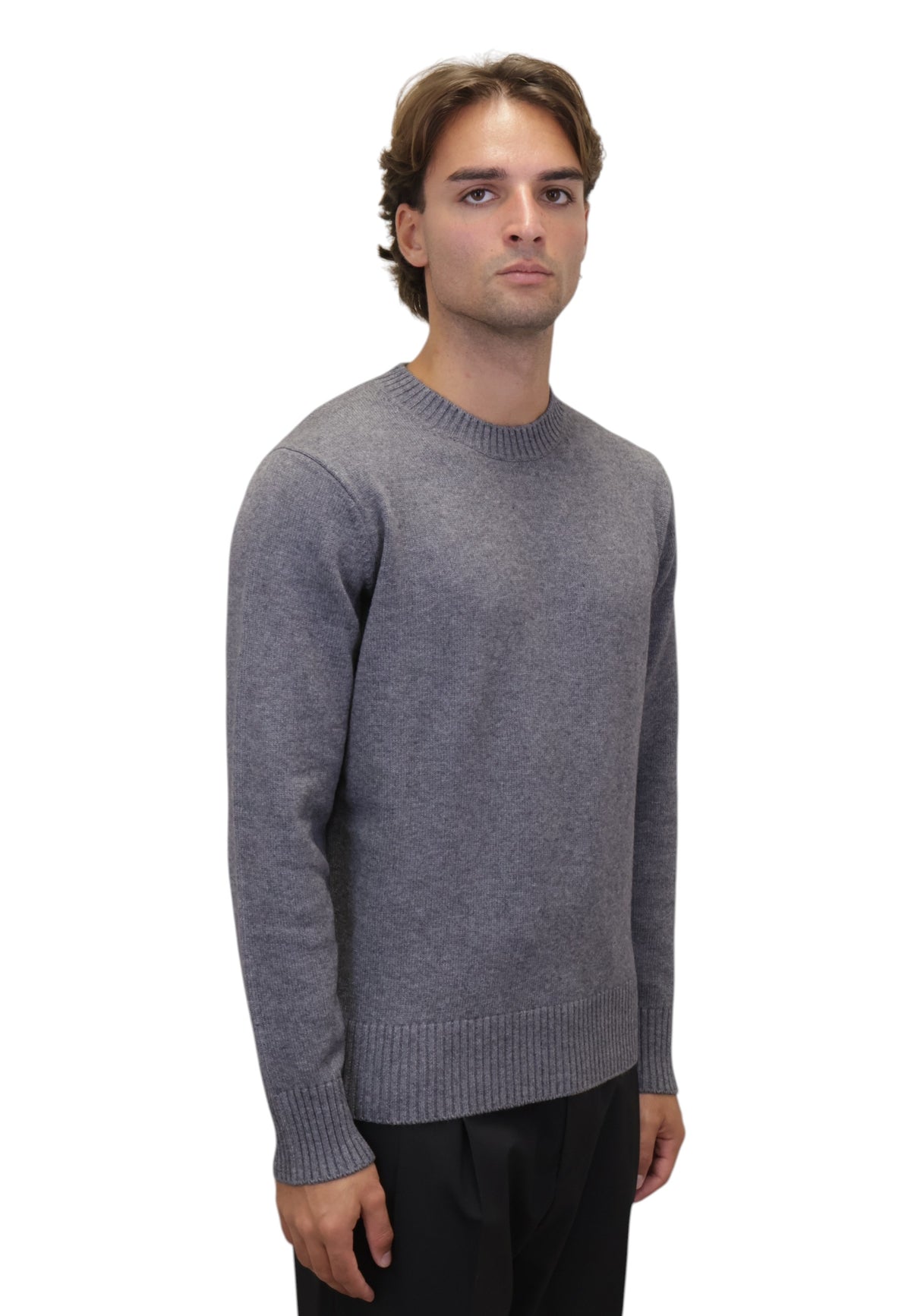 MAGLIE A GIROCOLLO Grigio Kangra
