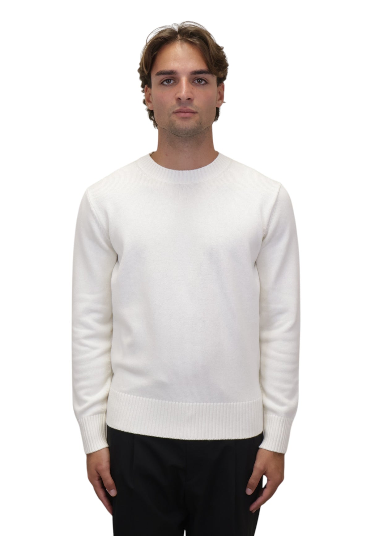 MAGLIE A GIROCOLLO Bianco Kangra