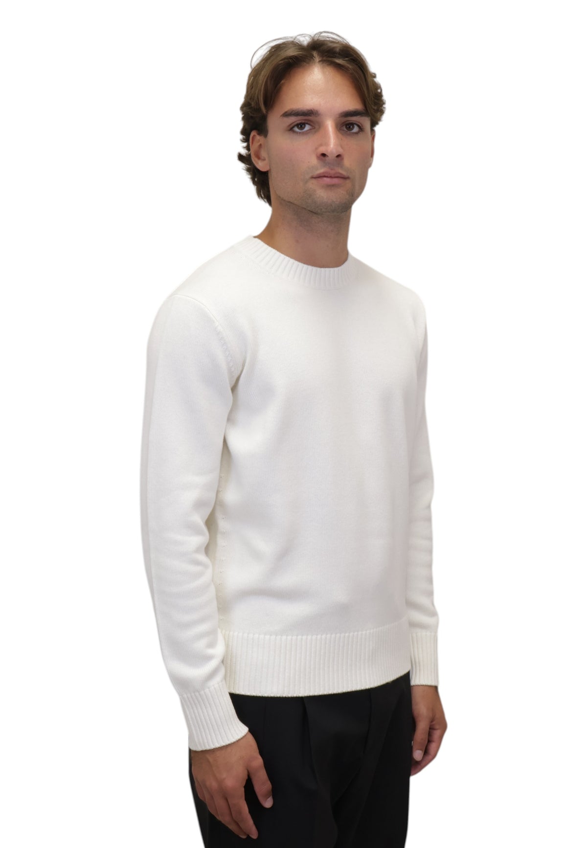 MAGLIE A GIROCOLLO Bianco Kangra