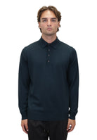 POLO A MANICA LUNGA Blu Kangra