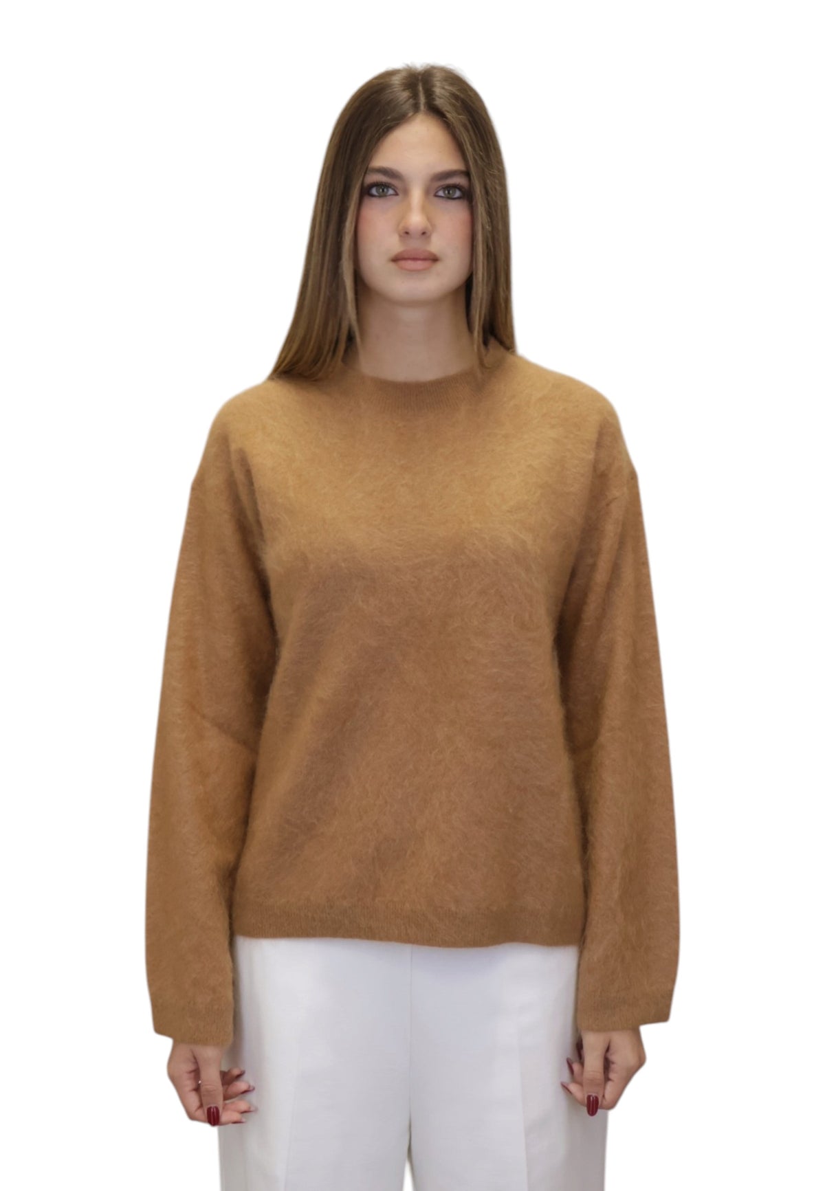 MAGLIE A GIROCOLLO Marrone Kangra