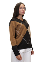 MAGLIE A V Marrone Kangra