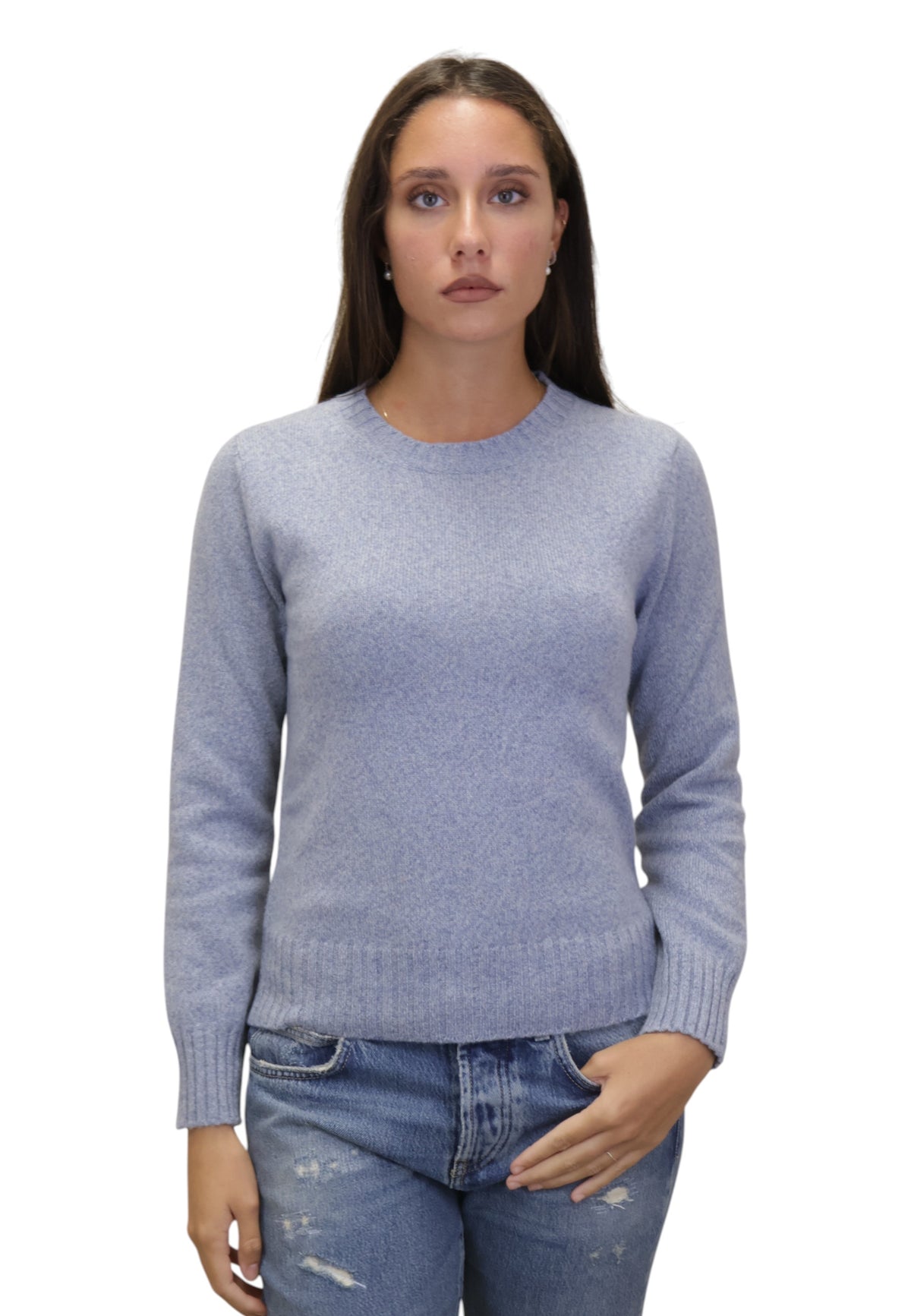 MAGLIE A GIROCOLLO Blu Kangra