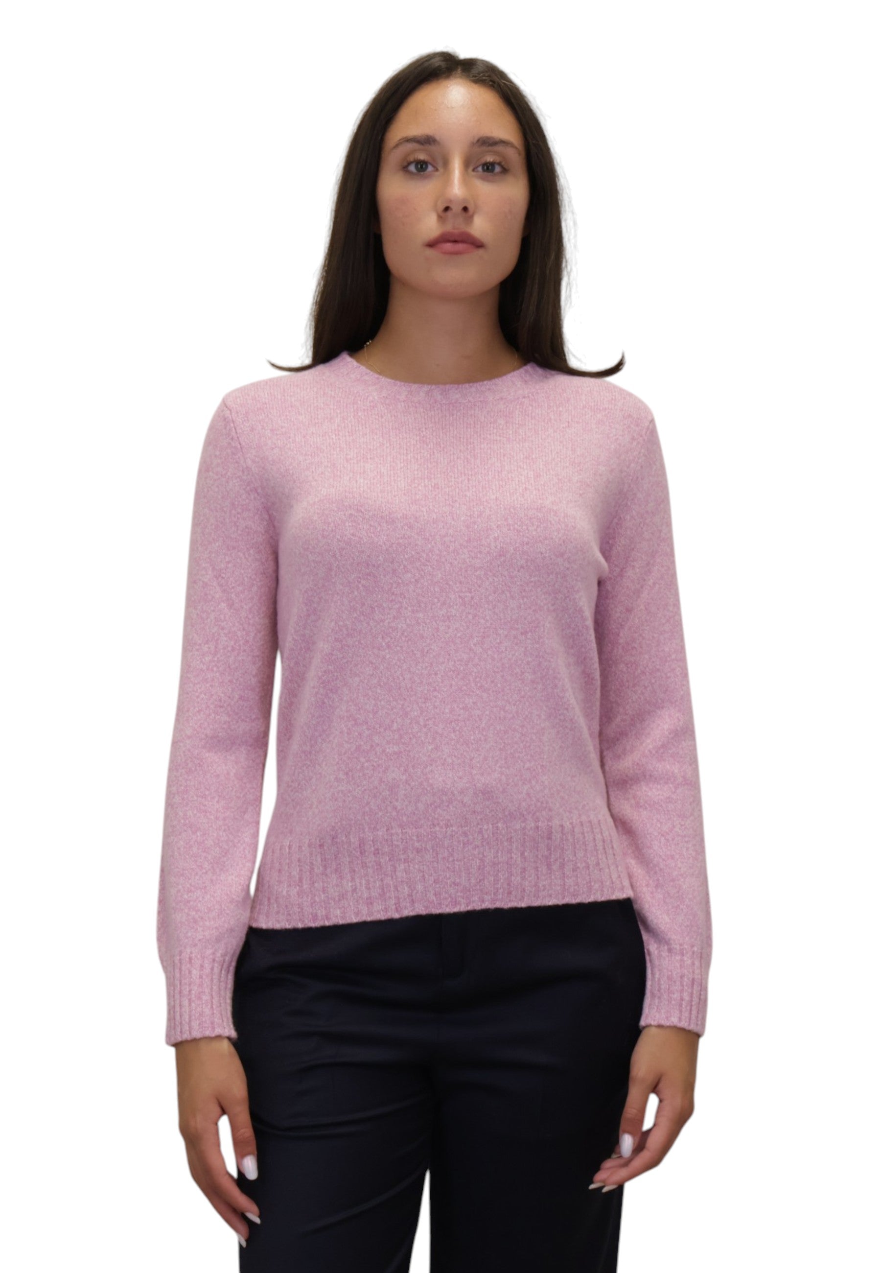 MAGLIE A GIROCOLLO Rosa Kangra