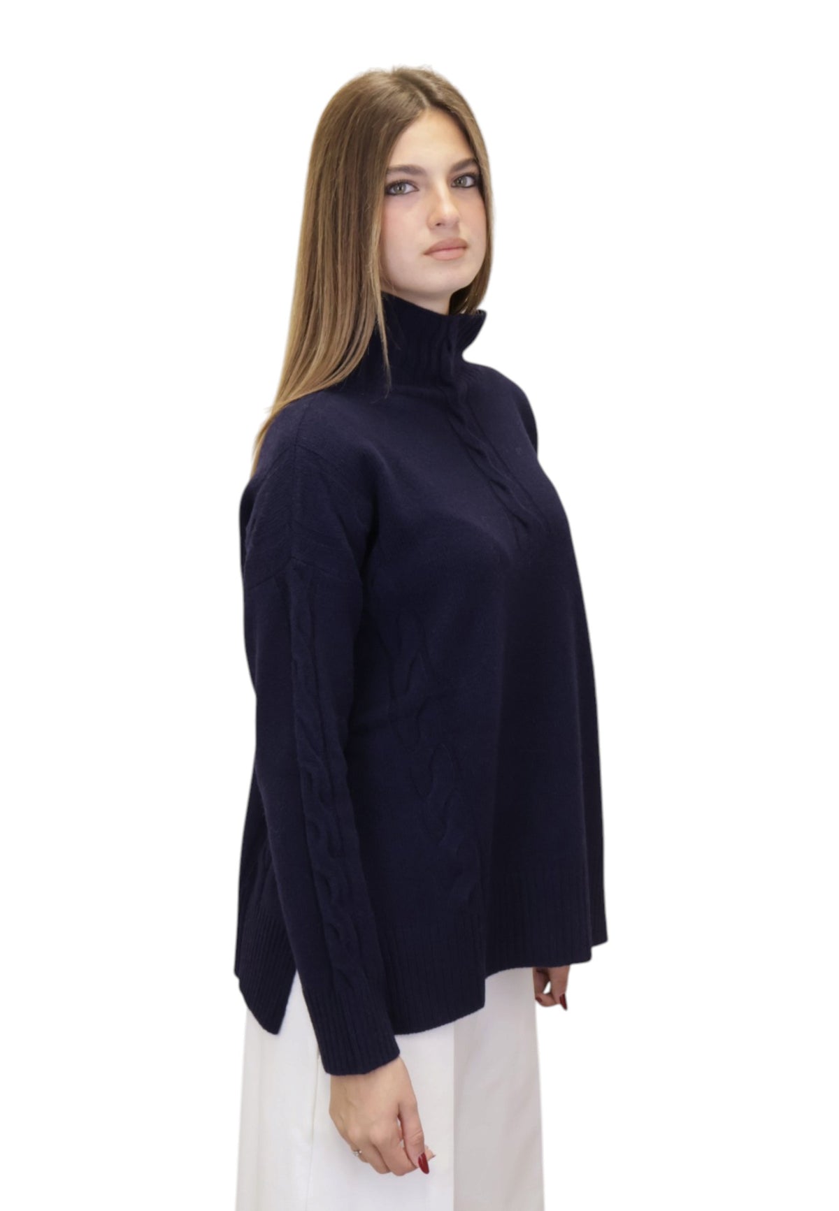 MAGLIE A LUPETTO Blu Kangra