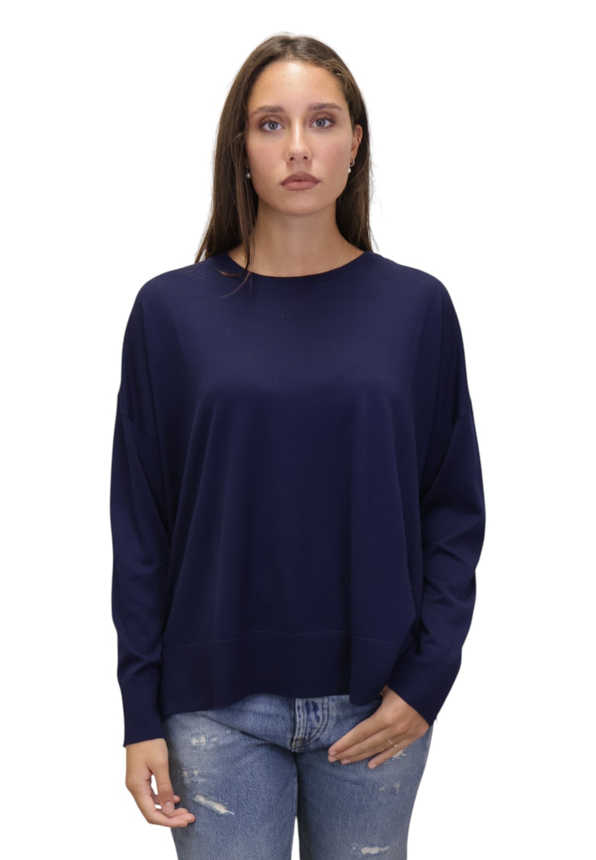 MAGLIE A GIROCOLLO Blu Kangra