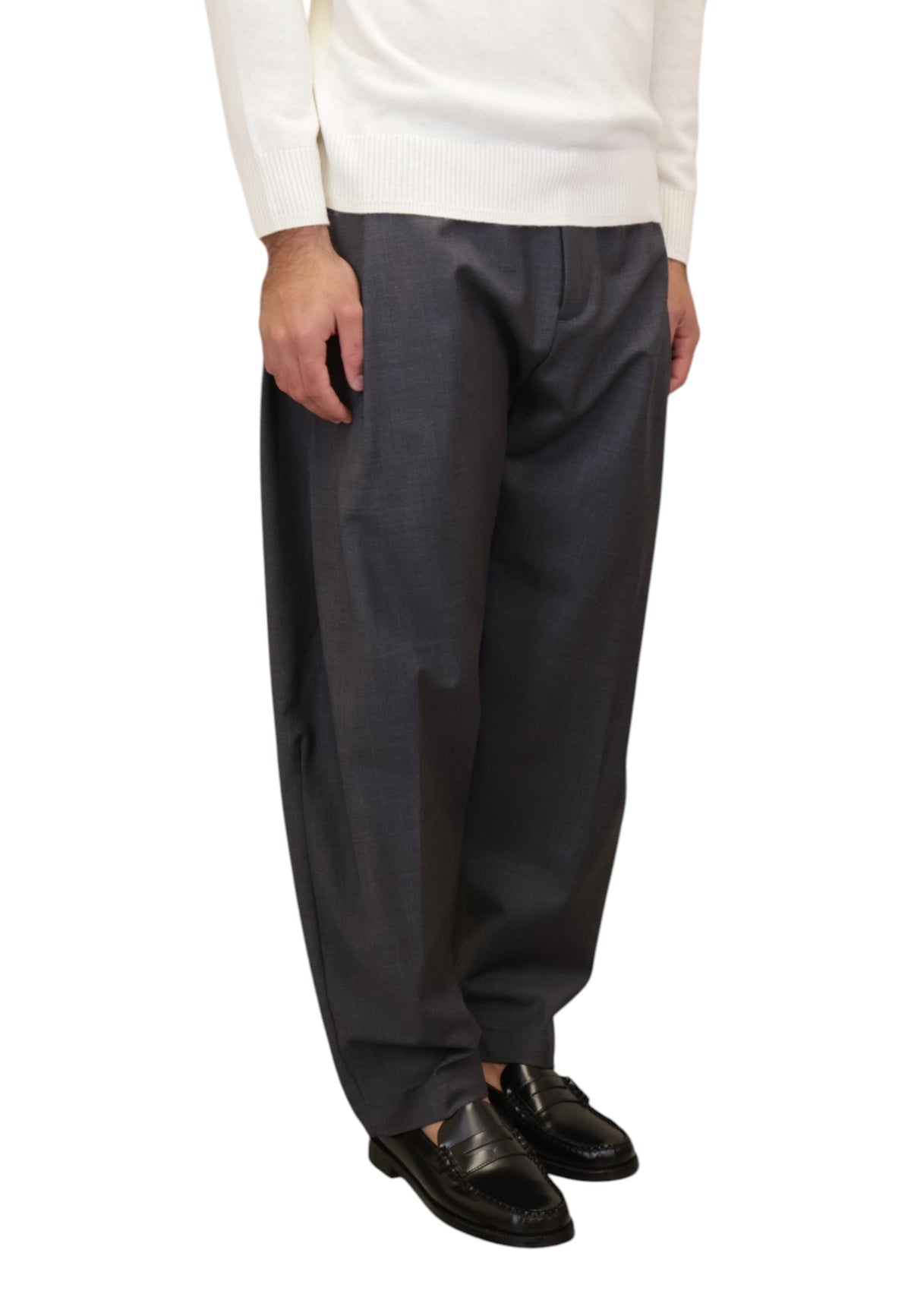 PANTALONI Grigio White Sand