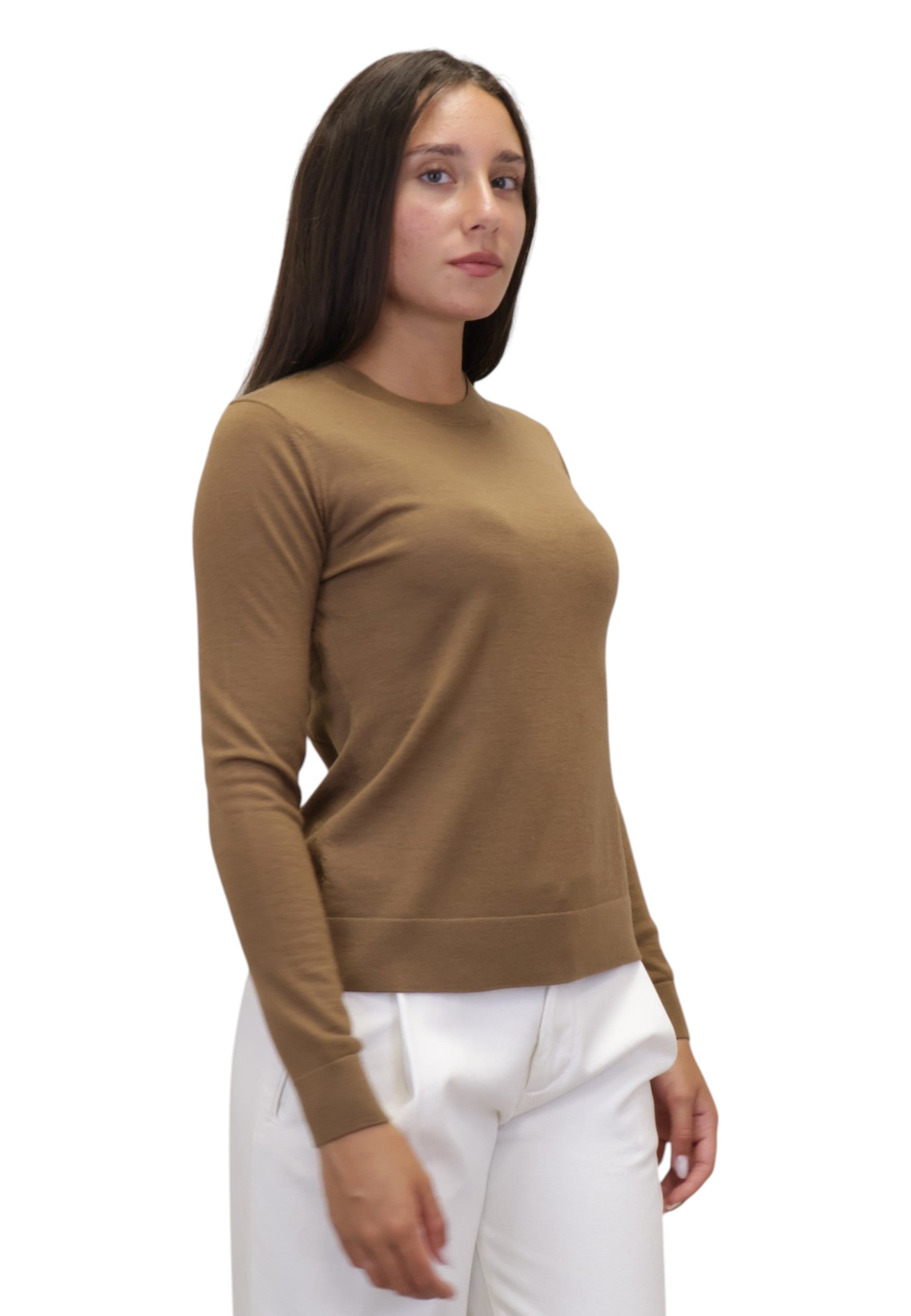 MAGLIE A GIROCOLLO Marrone Mm 1
